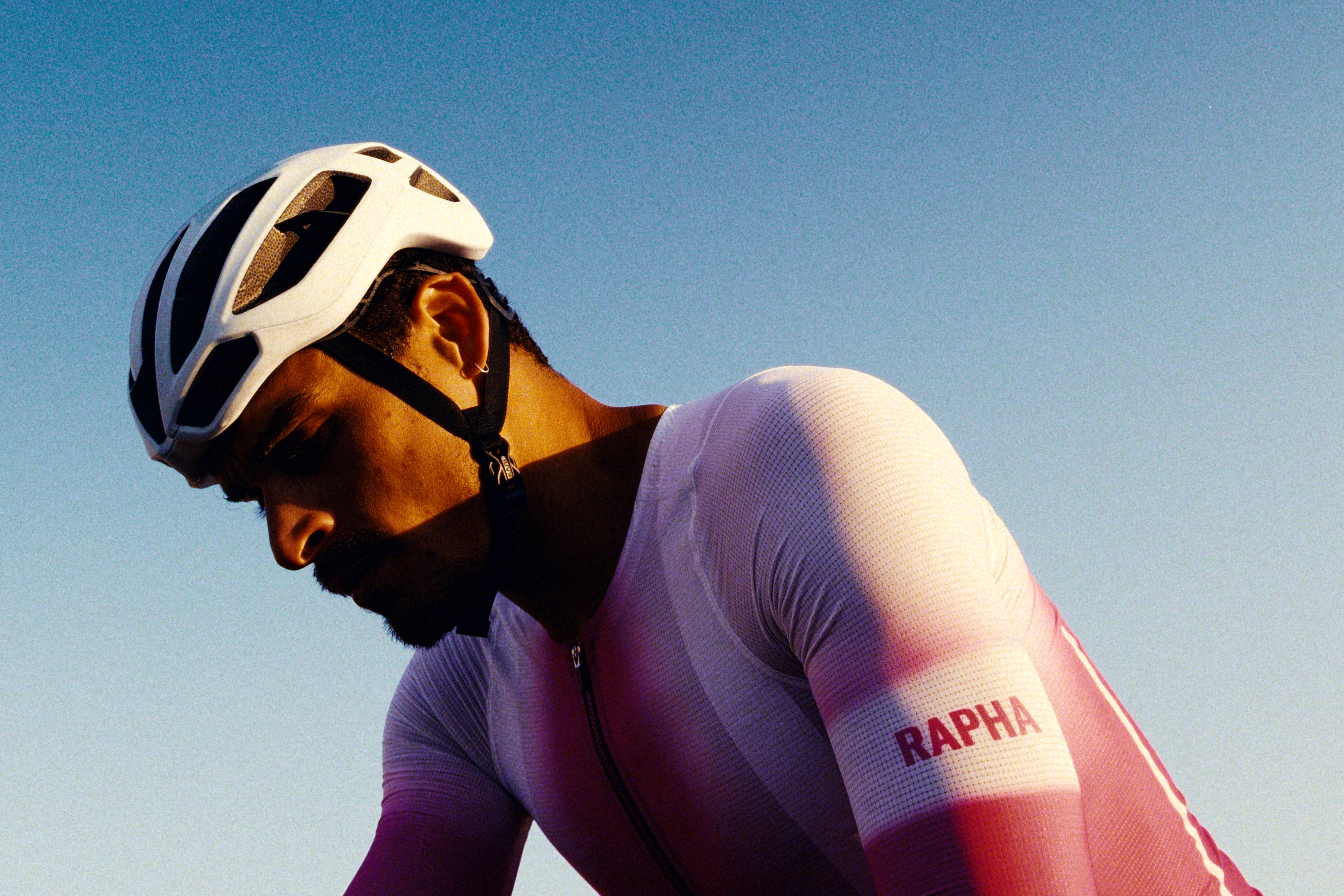 Raphaプロチーム ネイビー/ホワイト ストライプ ビブタイツ メンズ プロチーム ウィンタータイツ ウィズ パッド II | Rapha