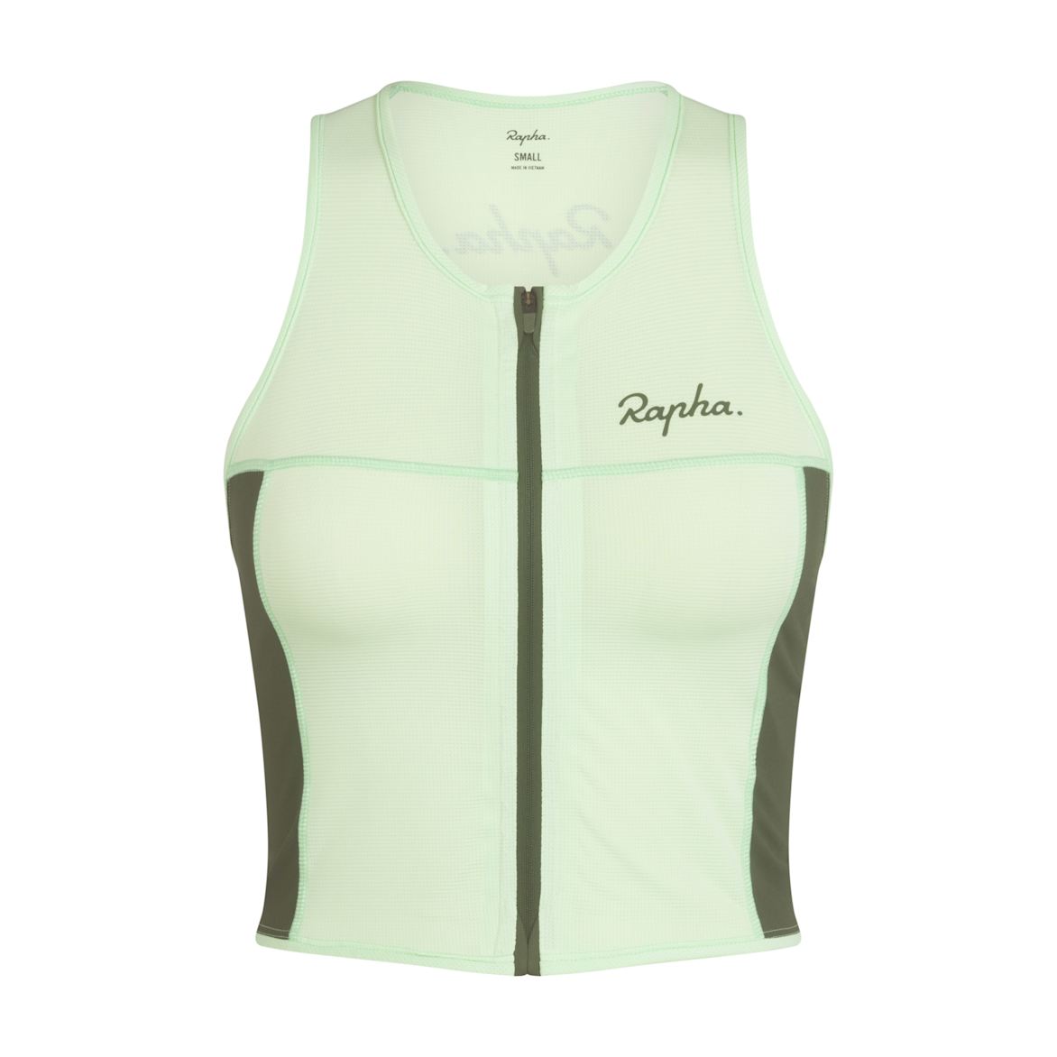 Women's Cropped Zip Tank