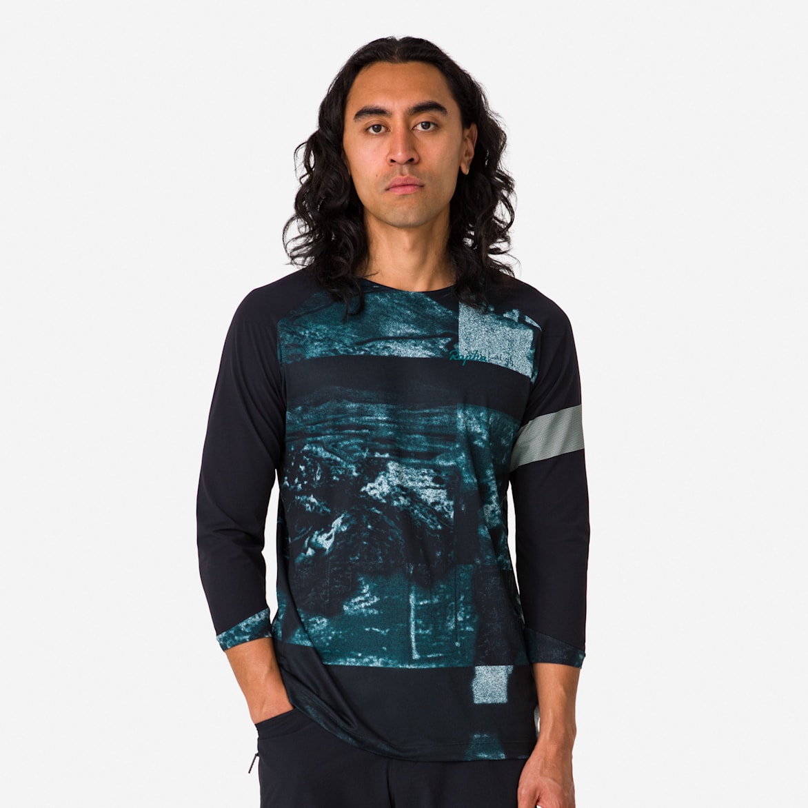 Men's Printed Trail 3/4 Sleeve Jersey