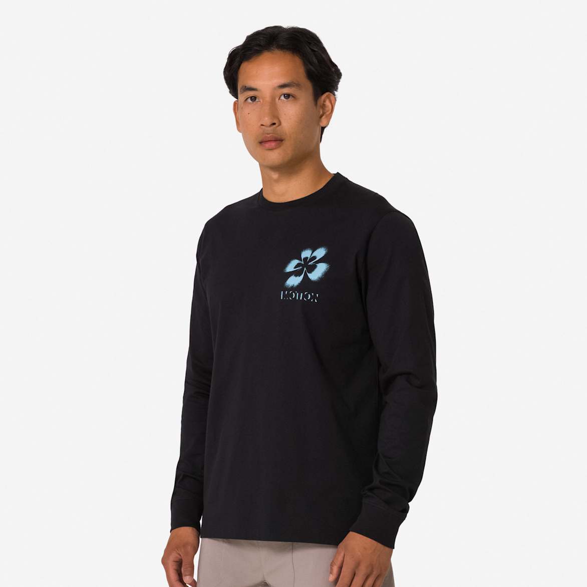 Men's Graphic Long Sleeve Cotton T-Shirt