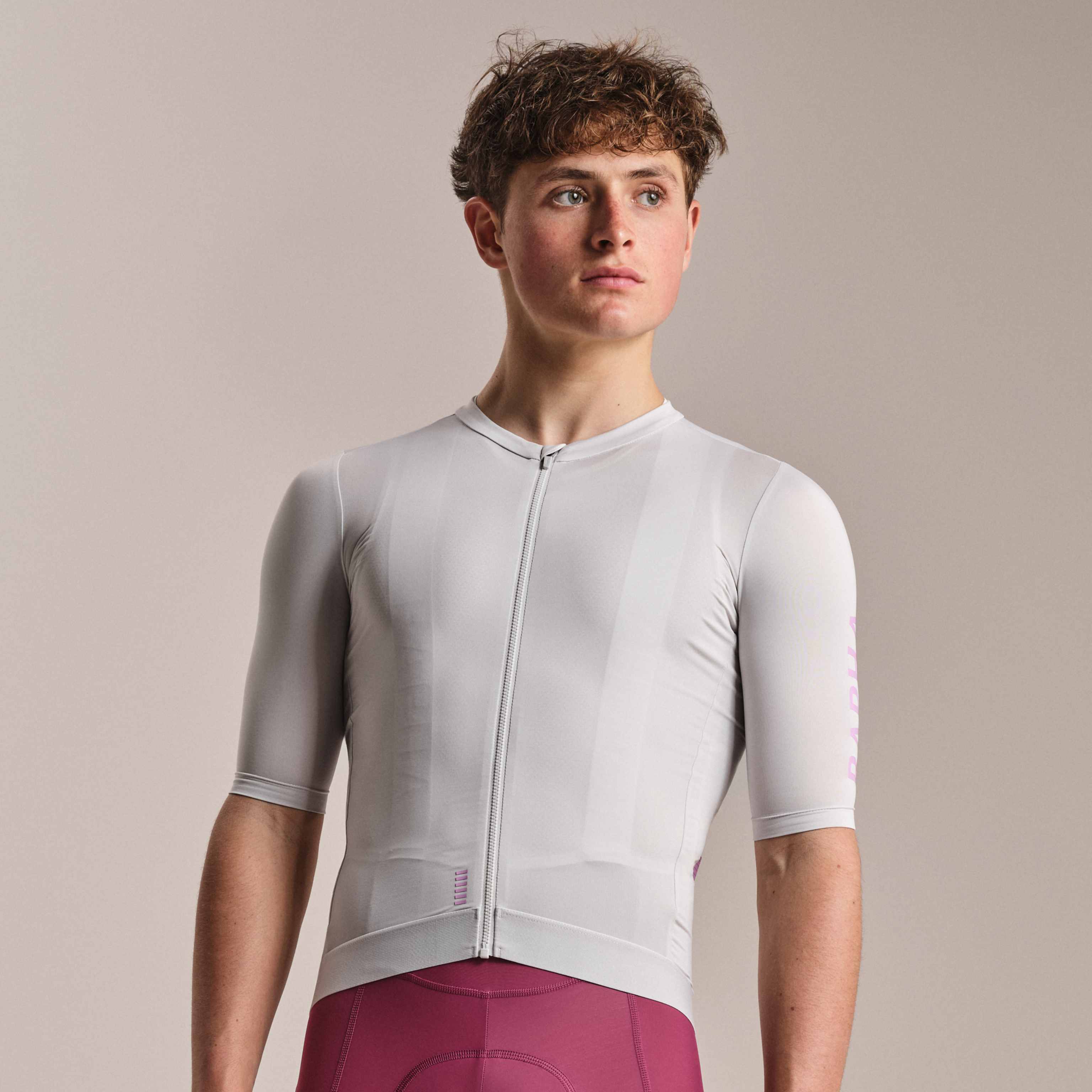 sabutin様限定 ラファ　半袖　サイクルジャージ　黒　白　ピンク　ライン　M メンズ サイクリング ジャージ | Rapha