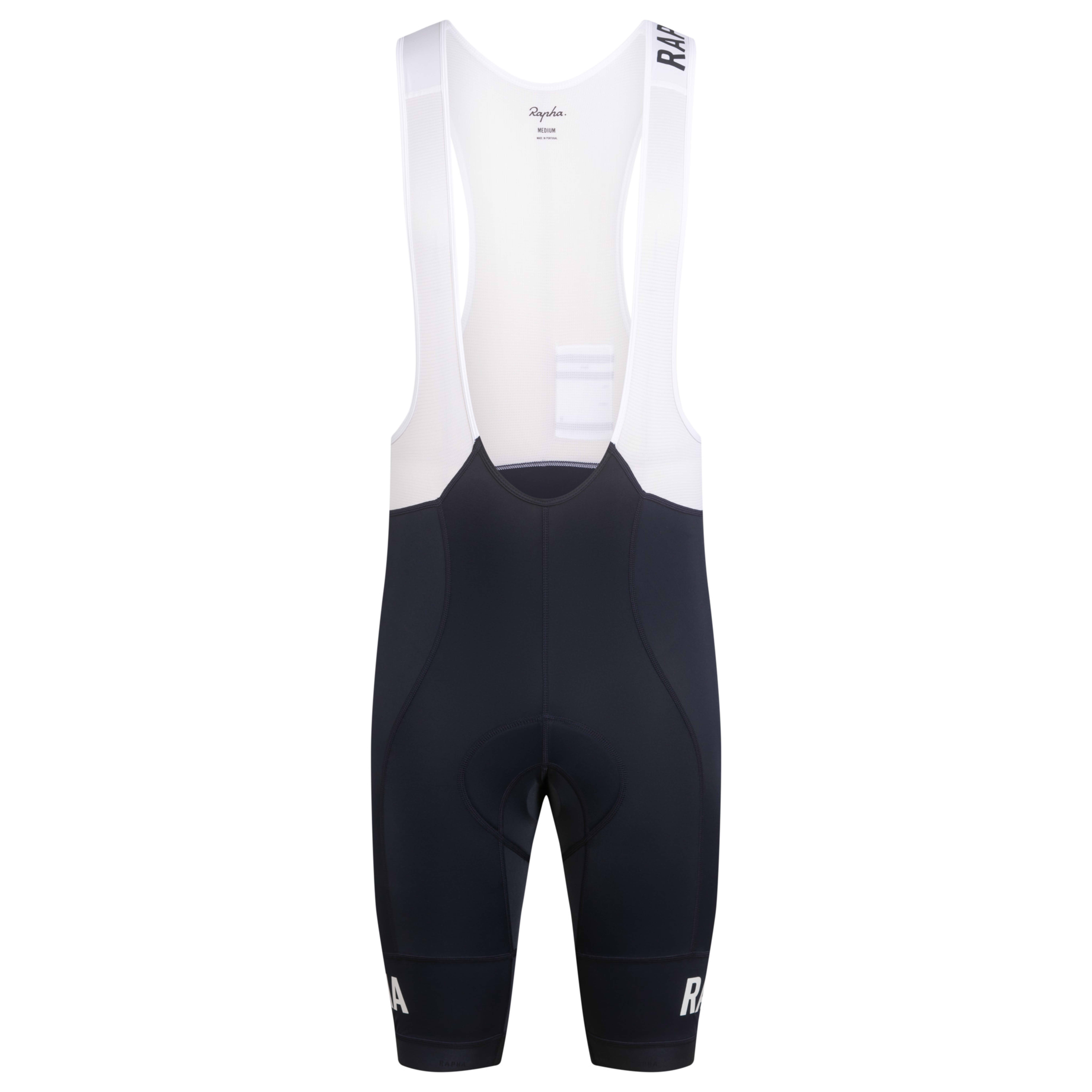 【中古品】Rapha ビブタイツ ブラック/ホワイト Rapha プロチームビブタイツ ホワイト/ブラック