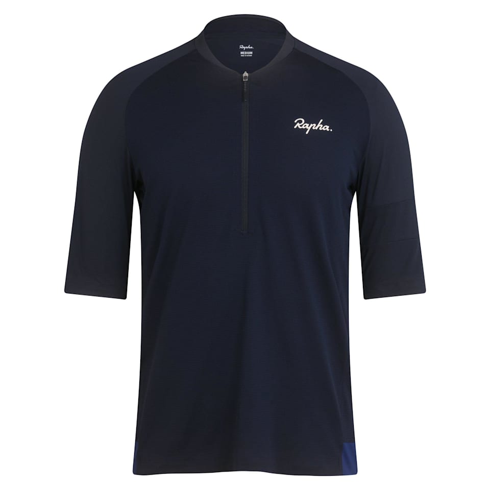Men s Explore Zip Neck Technical T shirt Rapha