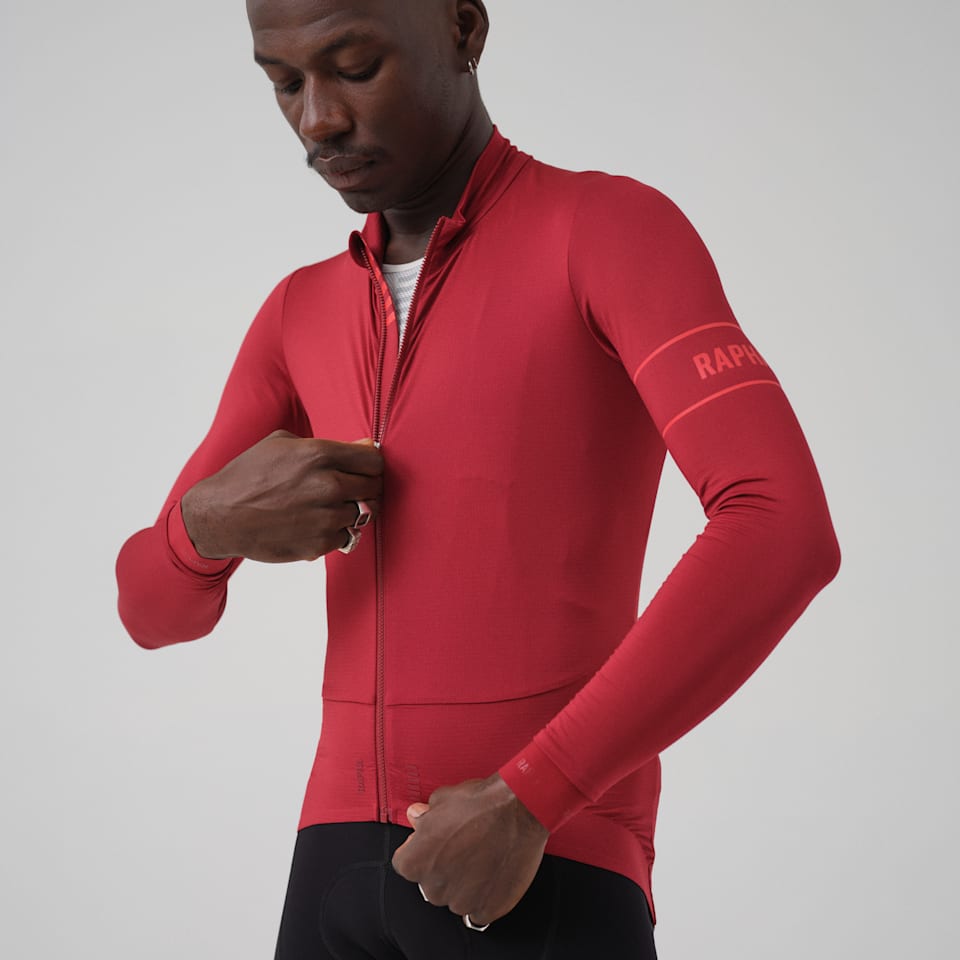 在庫あ在庫新品 Rapha Pro Team Long Sleeve Training Jersey Sサイズ グレー/グレーブルー ラファ プロチーム ロングスリーブ トレーニング ジャージ Sサイズ