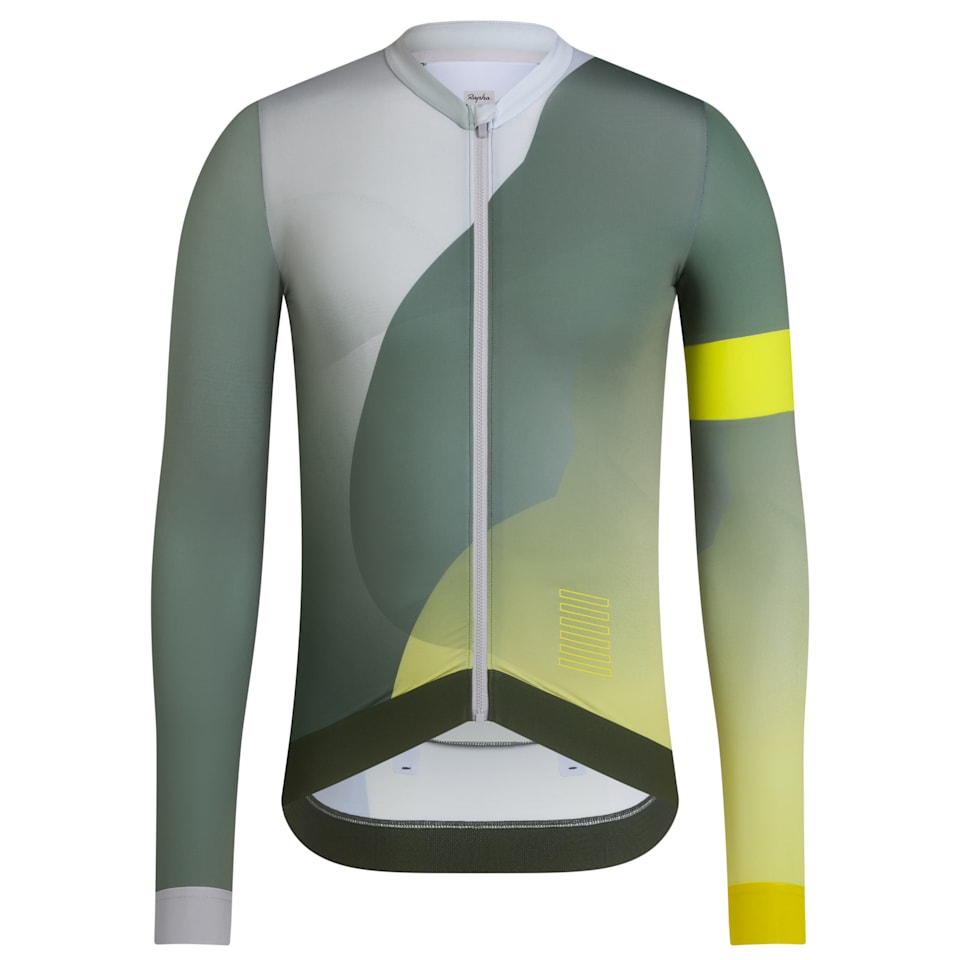 ラファ メンズ プロチーム ロングスリーブ トレーニング ジャージ S 緑系 Rapha プロチームトレーニングジャージ長袖 S 緑 【公式通販】