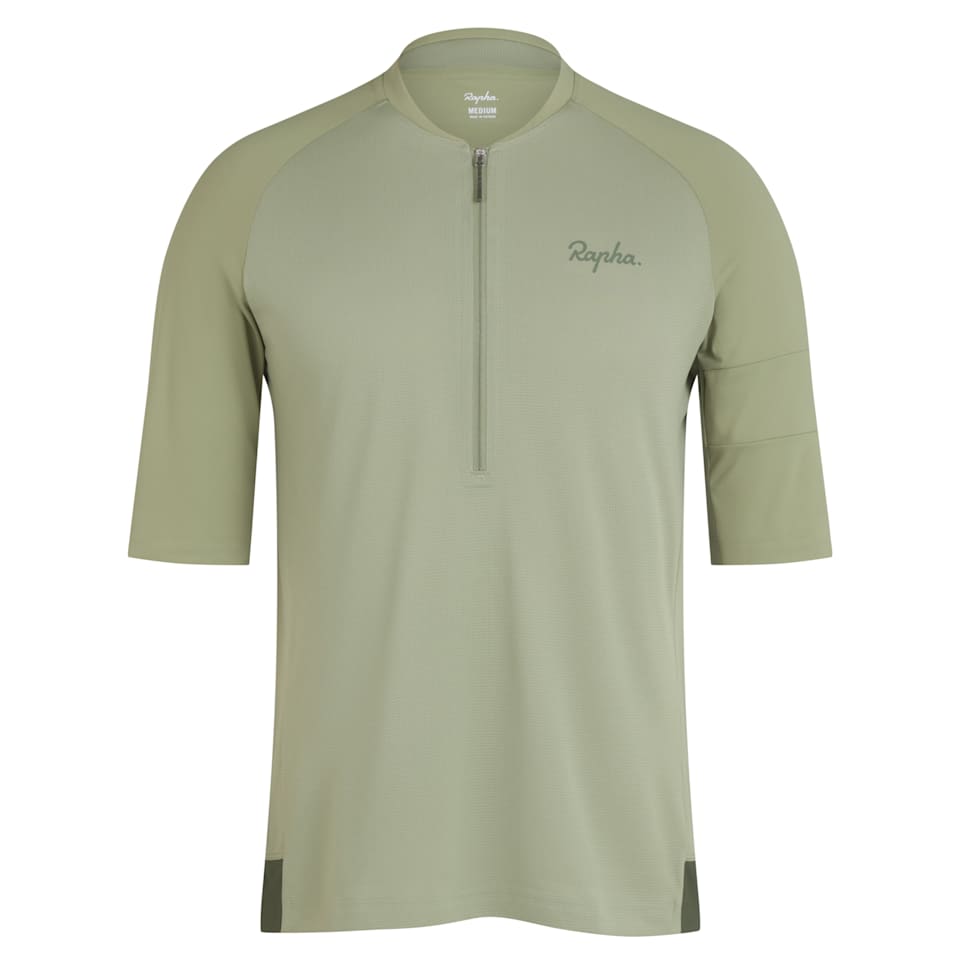 メンズ エクスプロア ジップネック テクニカル Tシャツ | Rapha Site
