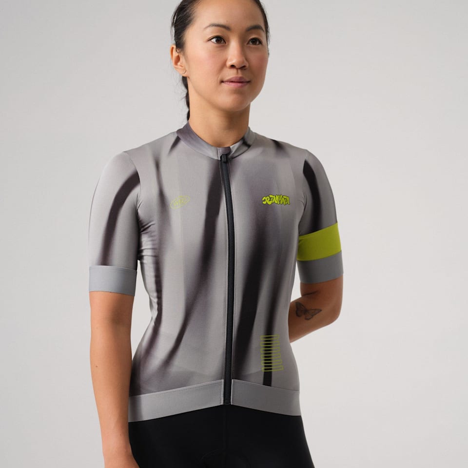 RAPHA 100 Pro Team stretch cycling jersey