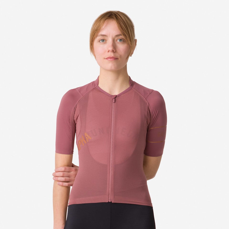 Rapha Pro Team Lightweight Jersey - Women's Bright Peach/Ultramarine, Xs