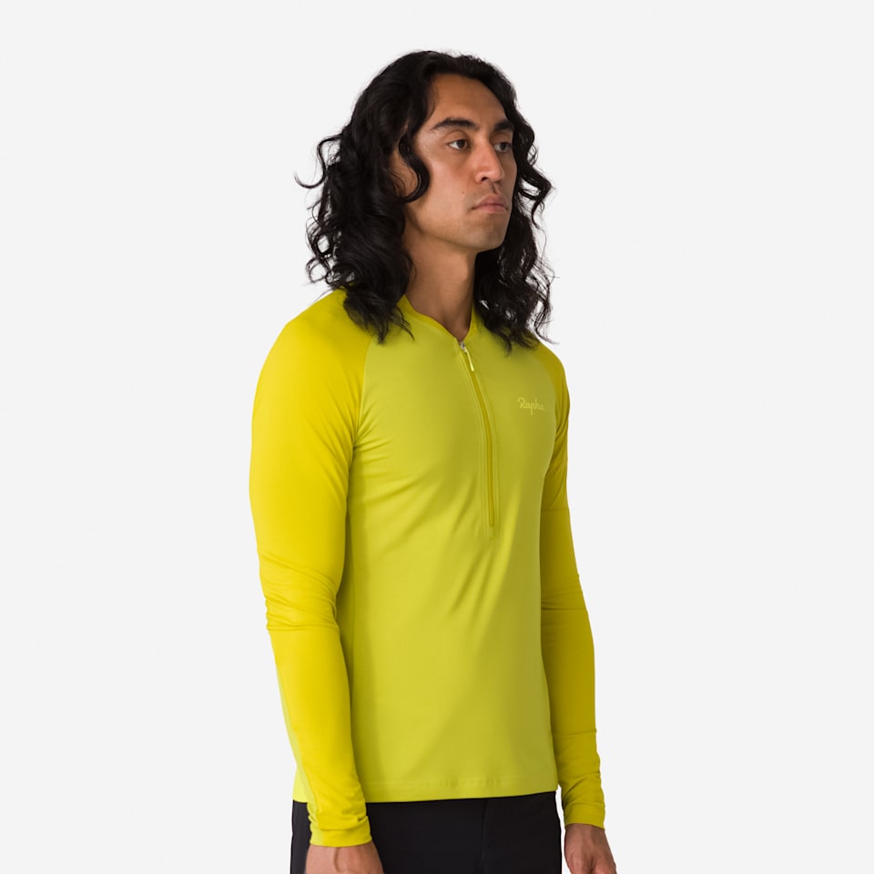 Men's Explore Long Sleeve Zip Neck Tech T-shirt | Rapha