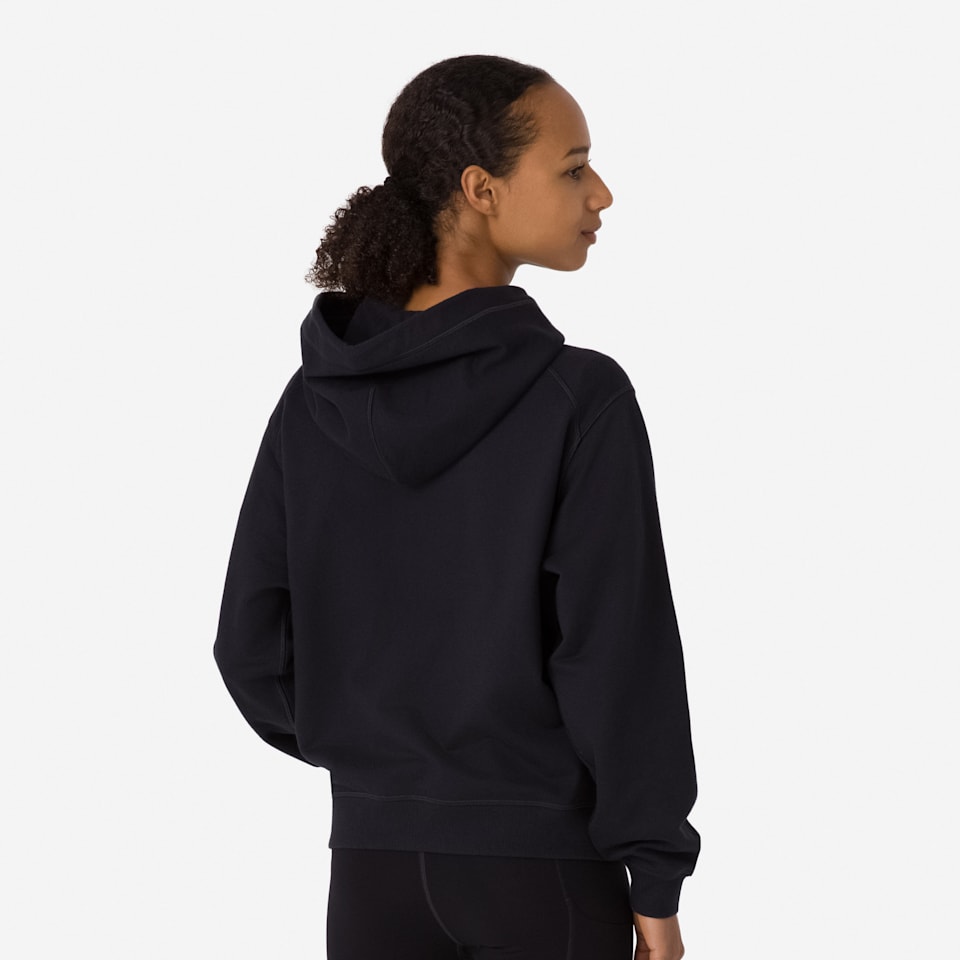 Black cotton sales hoodie women's