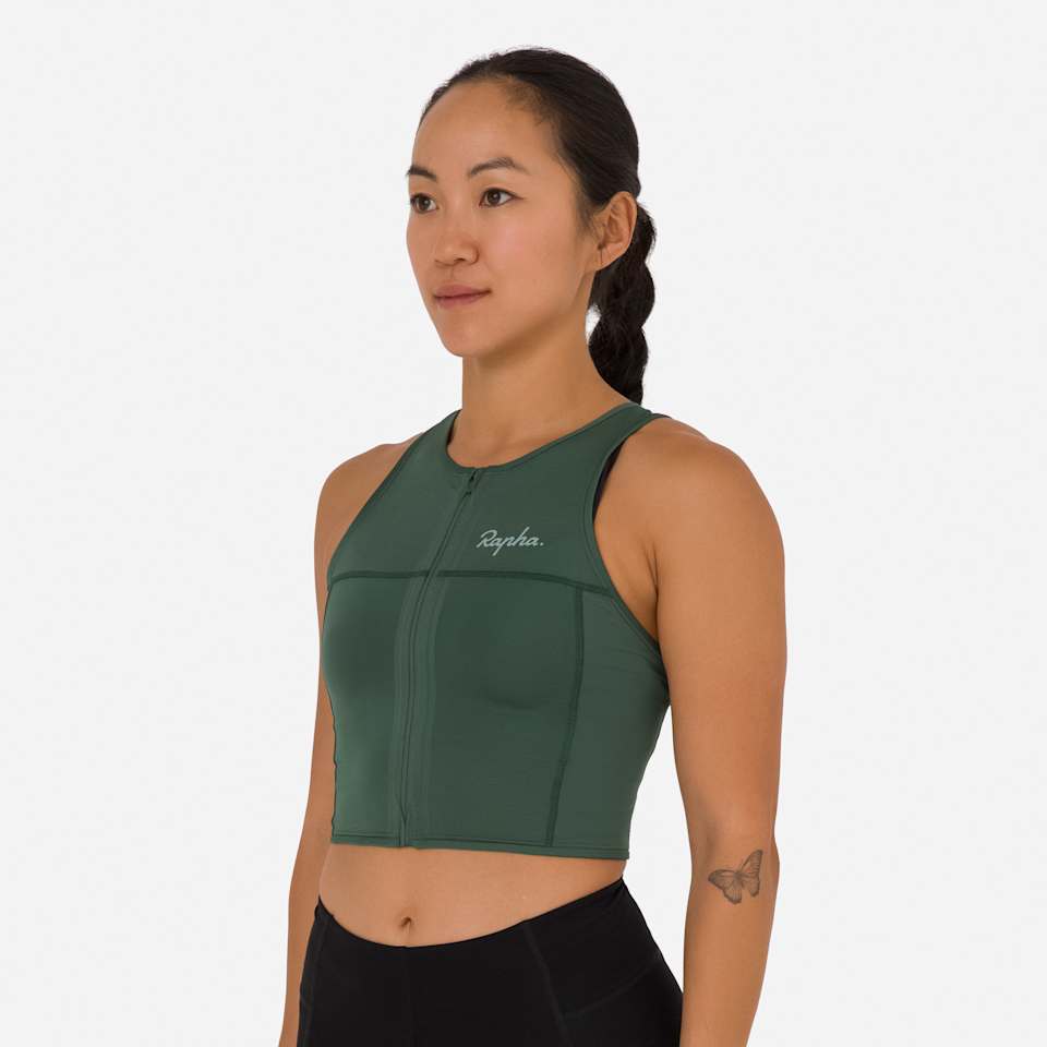 Women's Cropped Zip Tank | Rapha