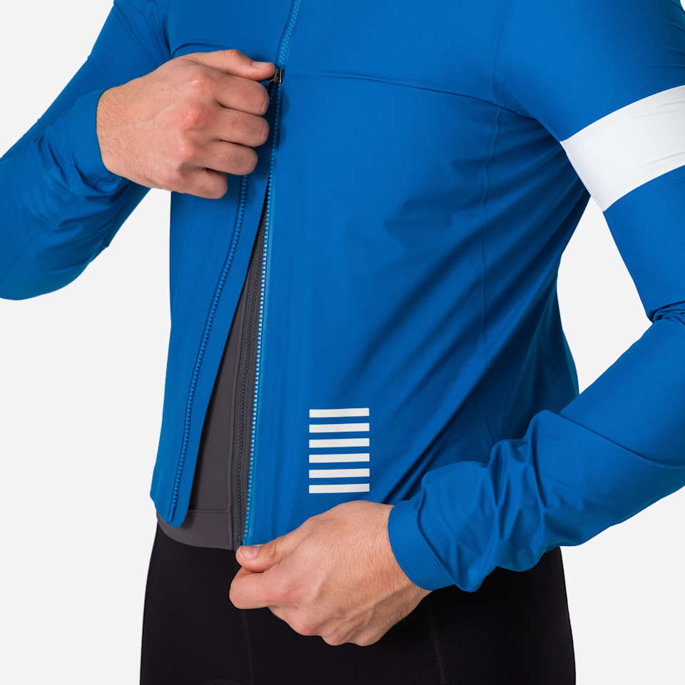RAPHA MEN'S PRO TEAM GORE-TEX RAIN JACKET BLUE/OFF-WHITE