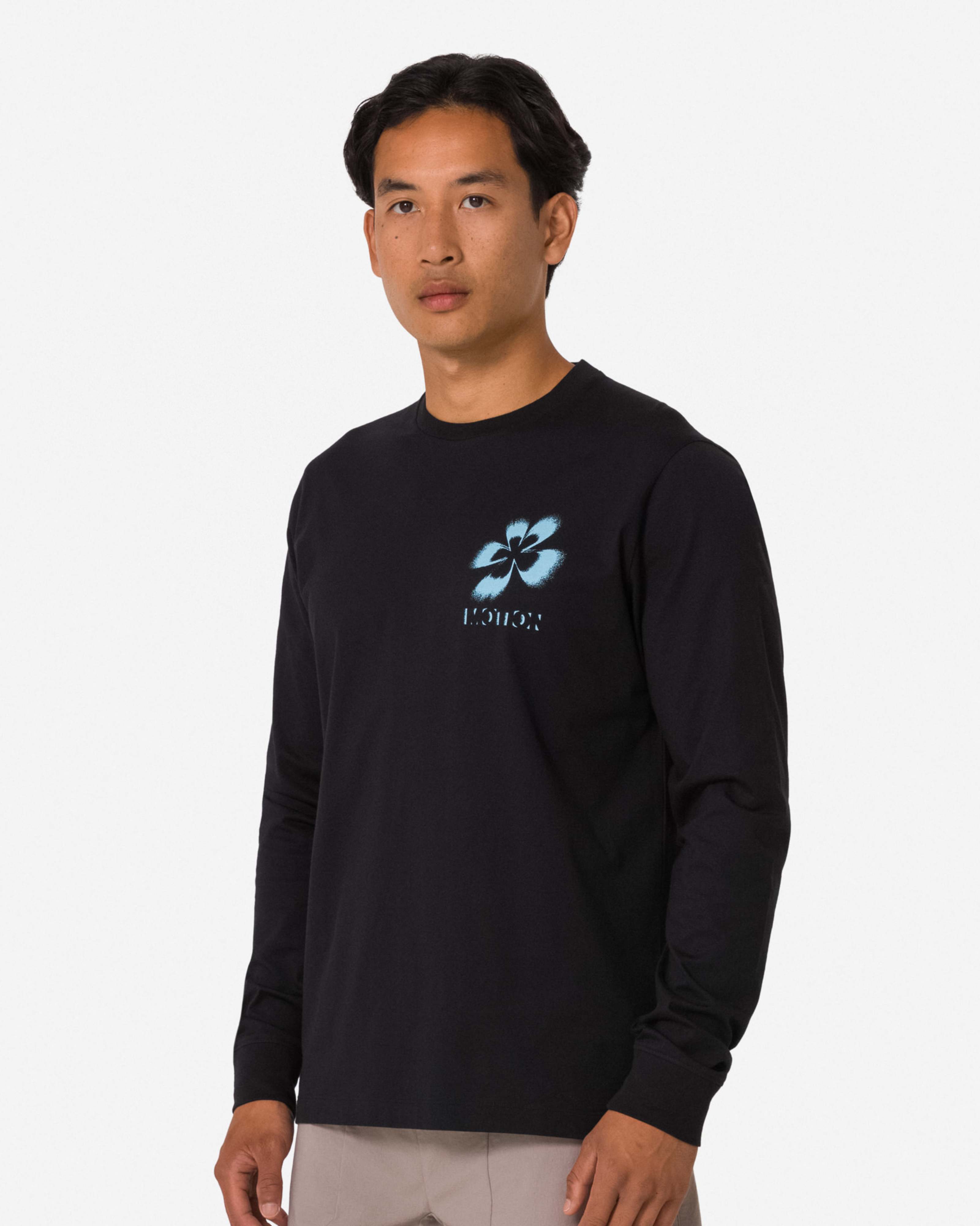 Men's Graphic Long Sleeve Cotton T-Shirt