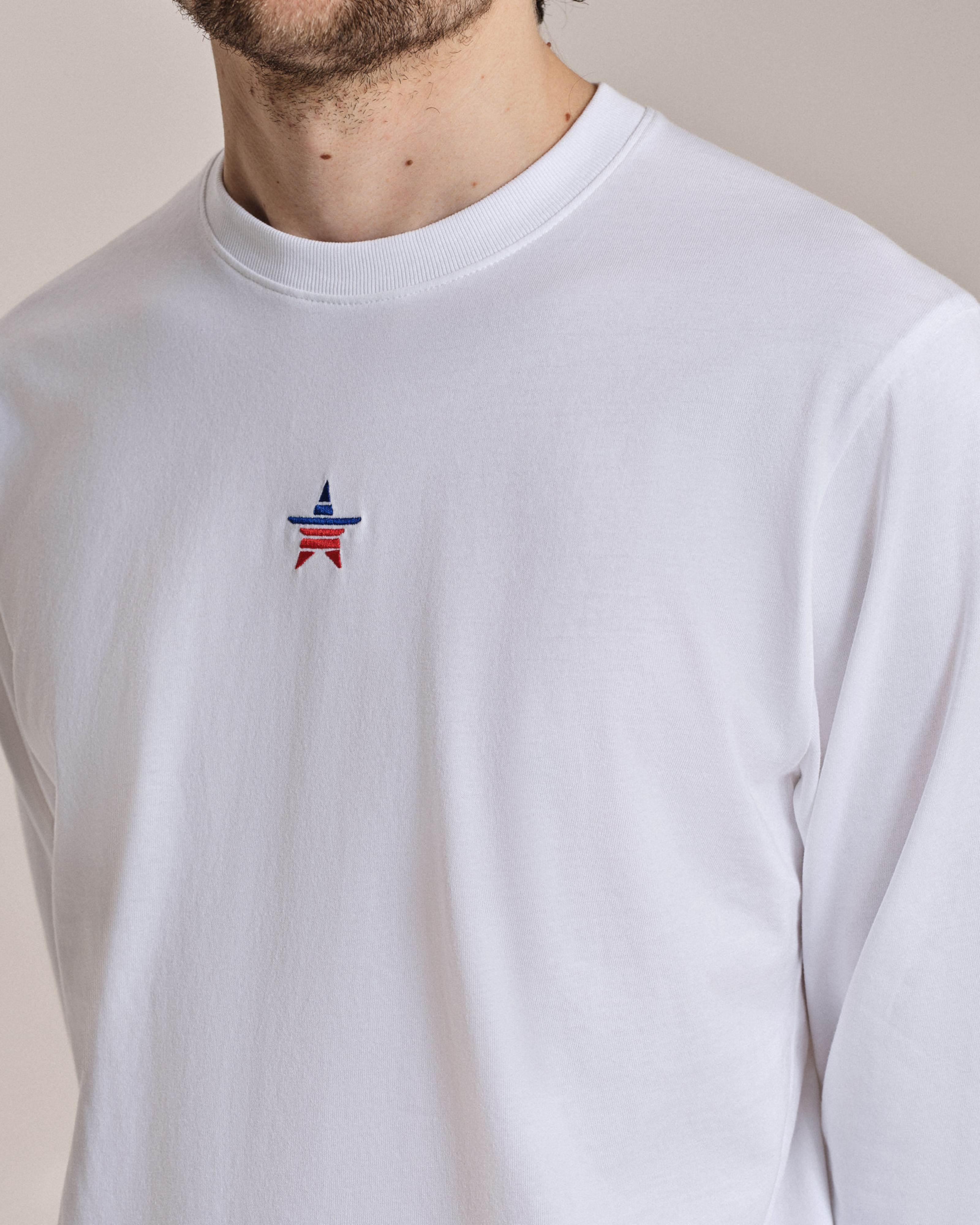 USA Men's Long Sleeve Cotton T-Shirt