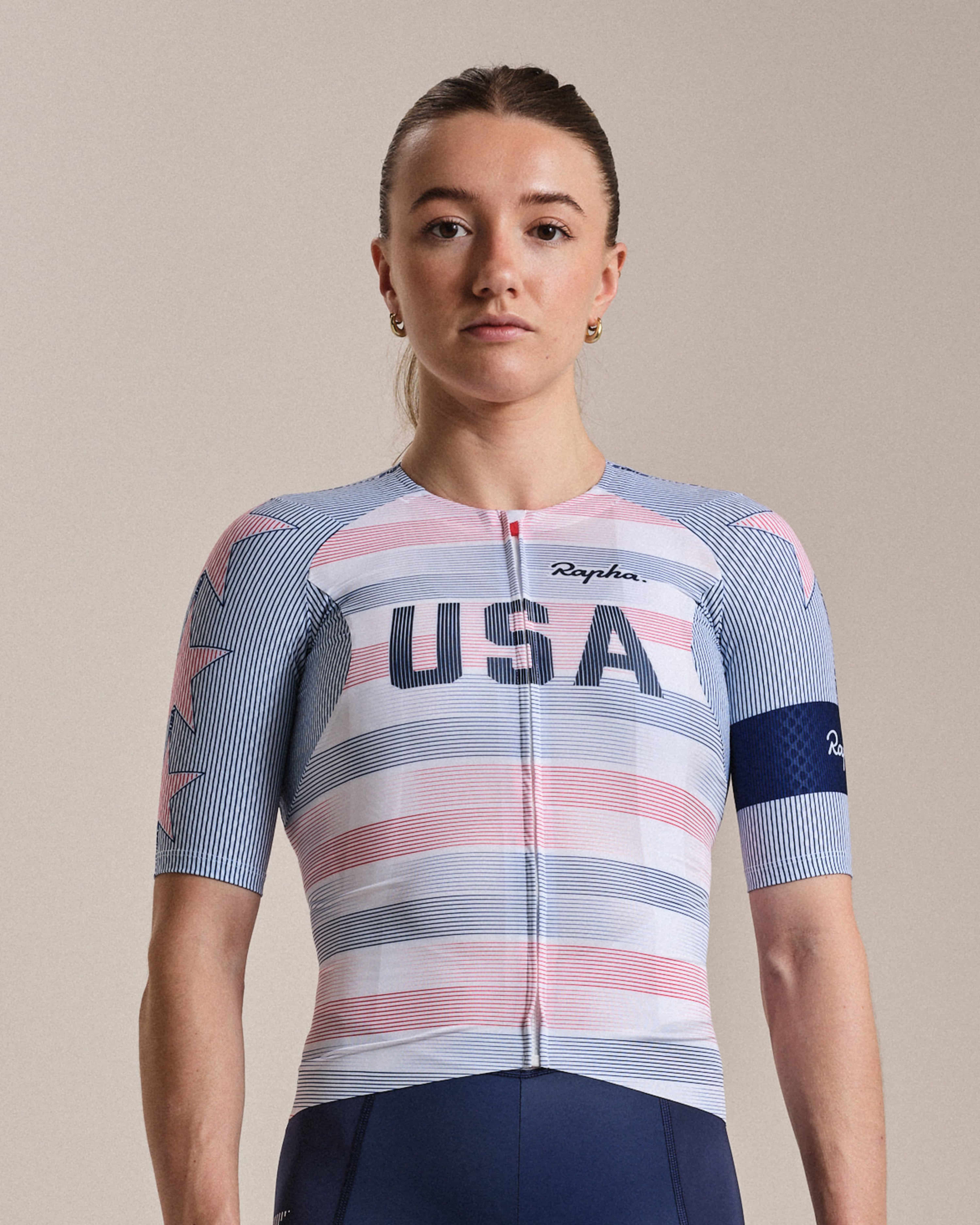 Rapha マーガリー・ロシェット ウィメンズ プロチーム エアロ ジャージ USA ウィメンズ プロチーム エアロ ジャージ | Rapha