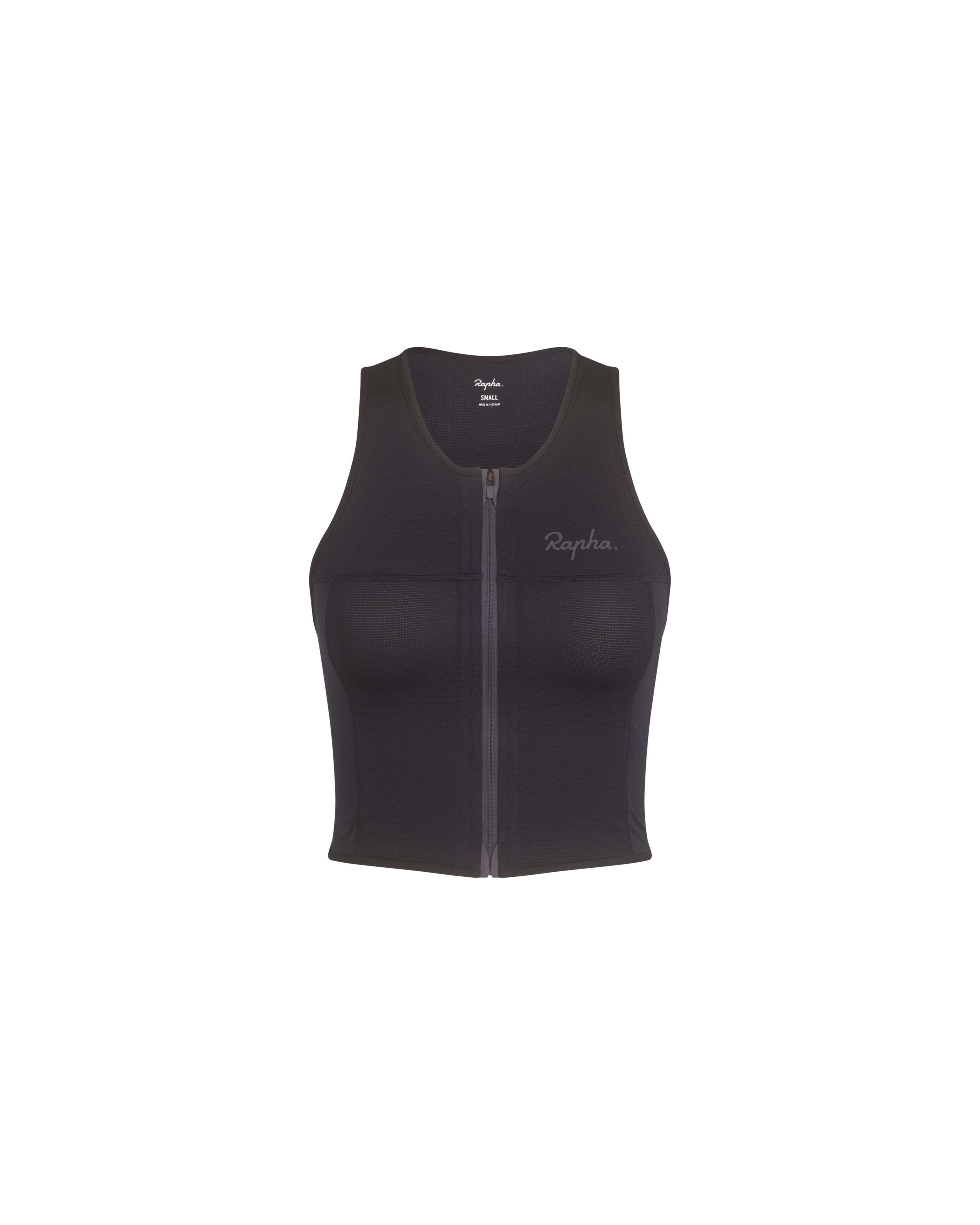 Women's Cropped Zip Tank