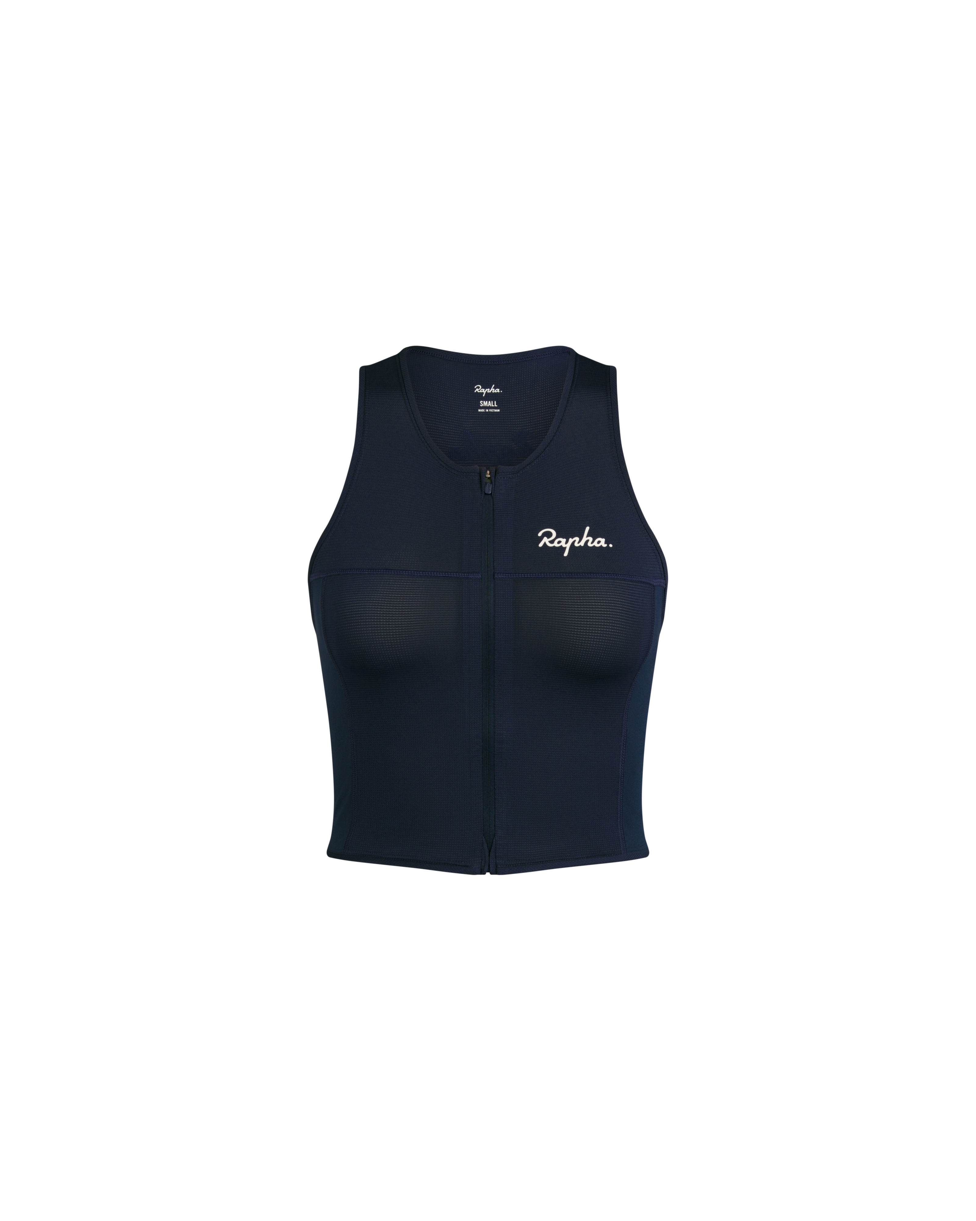 Women's Cropped Zip Tank