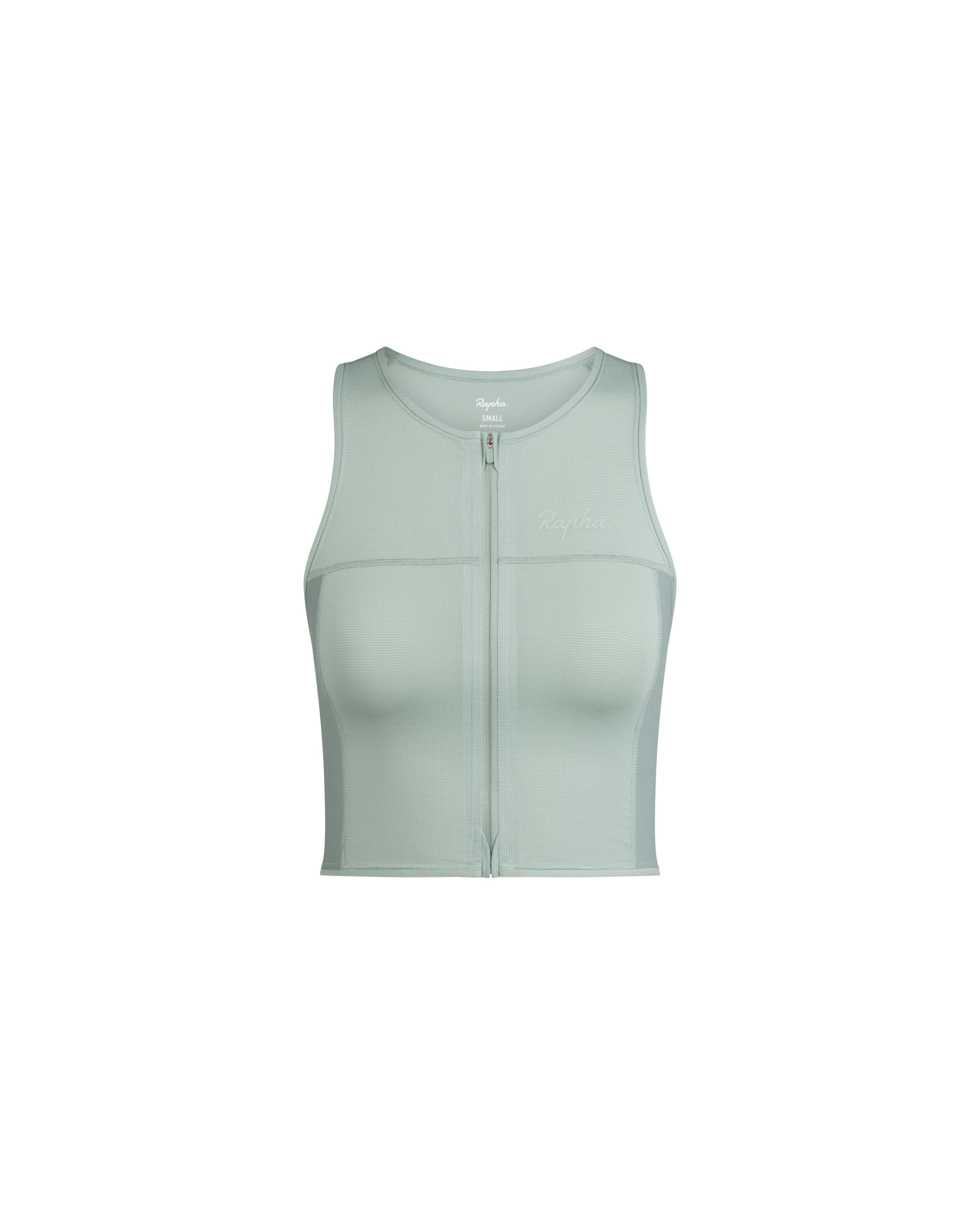 Women's Cropped Zip Tank