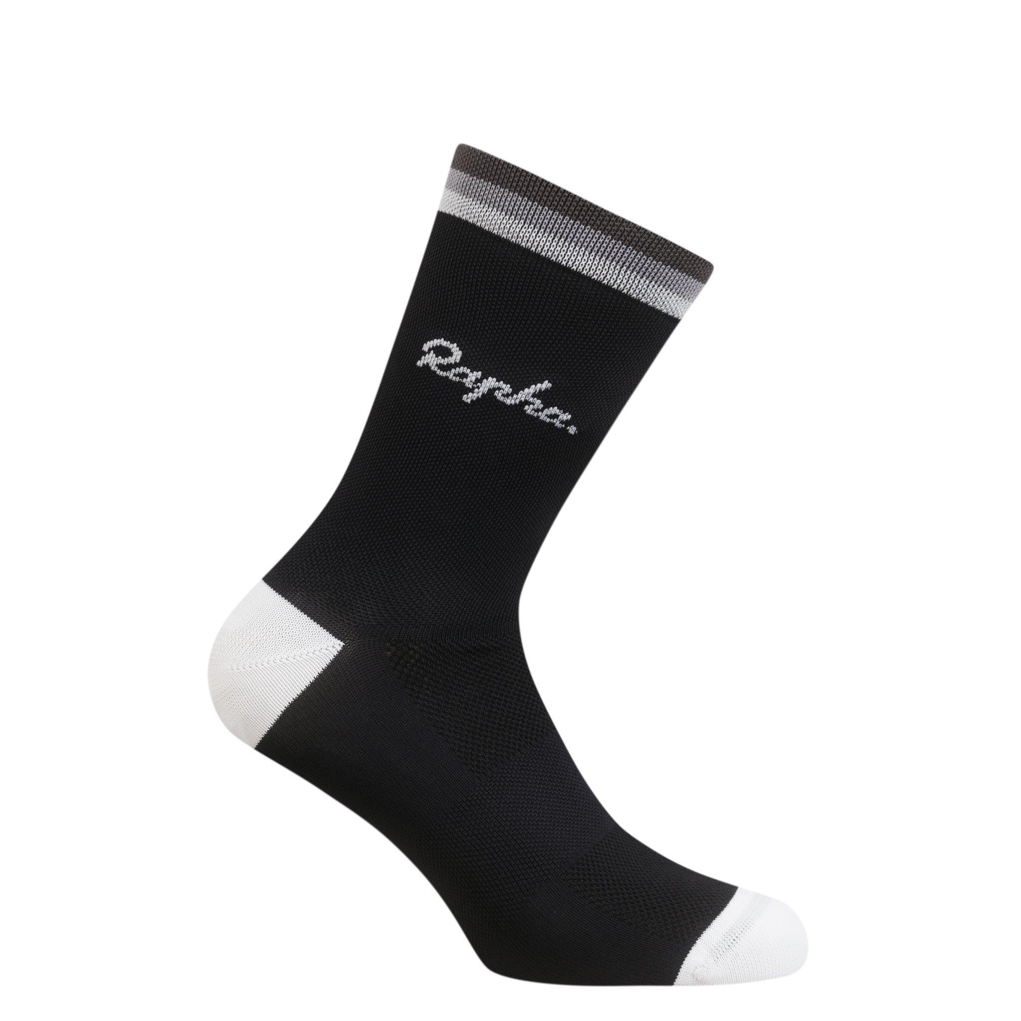 relevé, Crew Socks (White w/Black Logo)