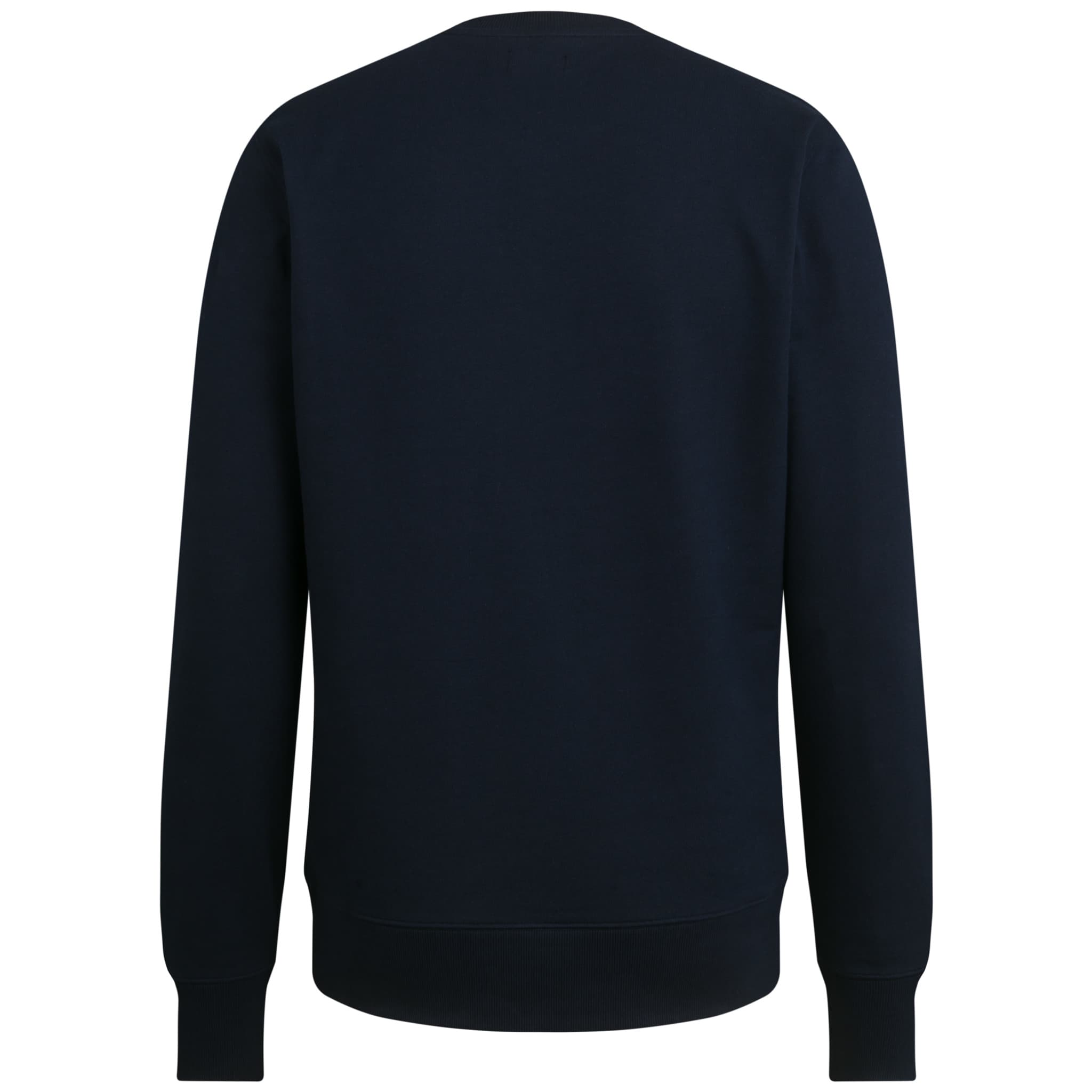 Rapha Men's Logo Sweatshirt in Dark Navy/Hi-Vis Pink Rapha