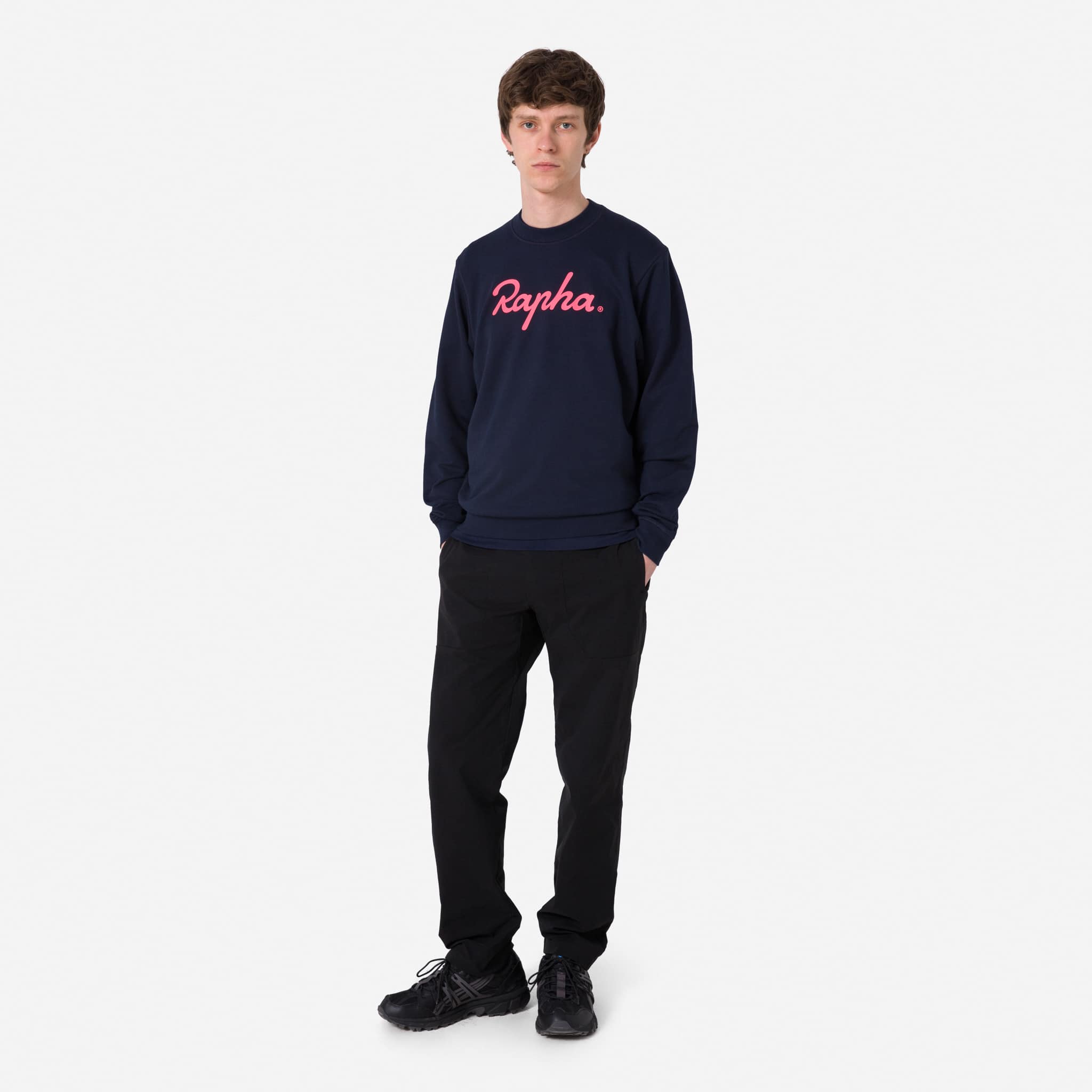 新品　Rapha LOGOスエット　Sサイズ　チャコール　送料無料 RAPHA 「ラファ」 Sサイズ ジャケット / 大阪美原北インター店