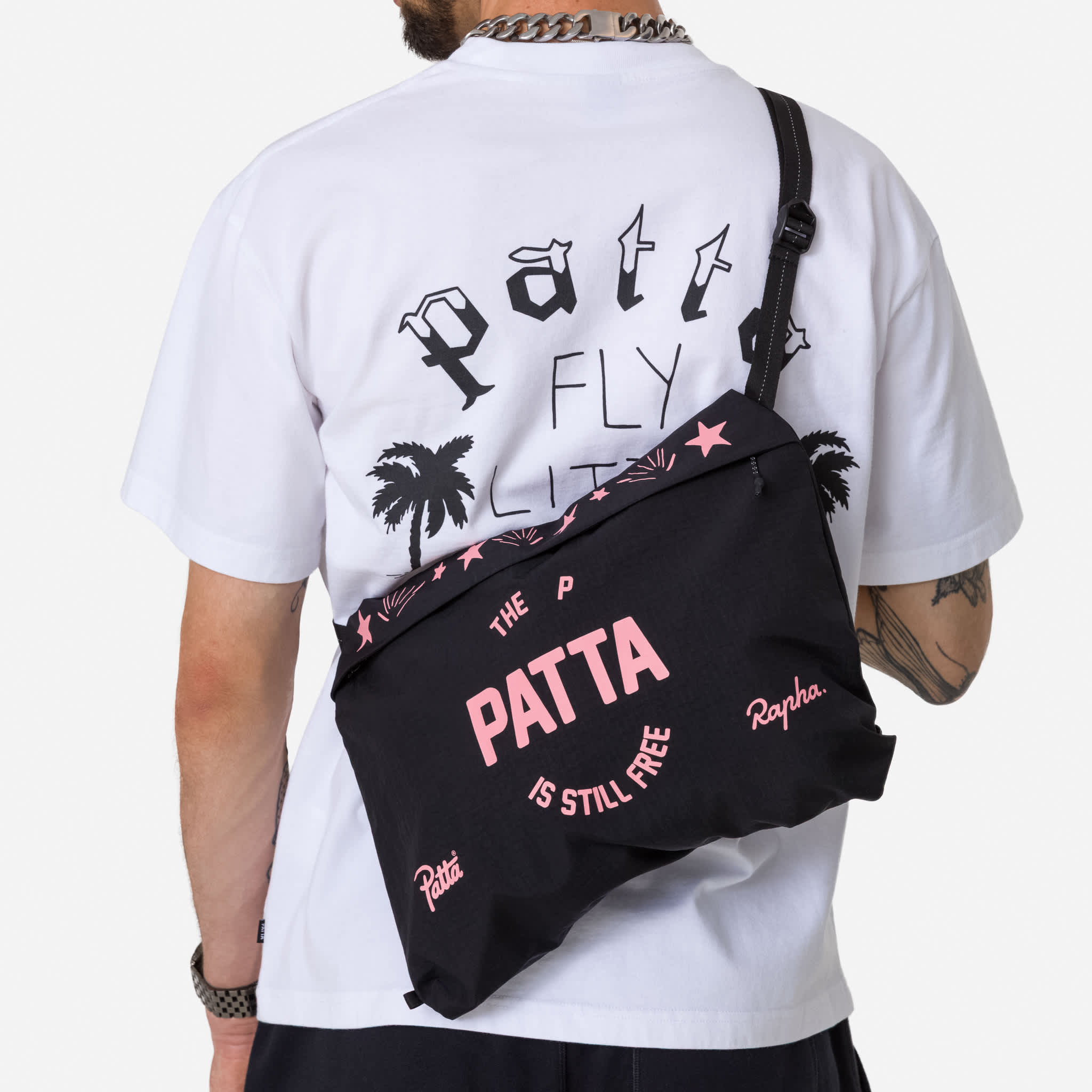 Patta x Rapha Tech Musette (Black/Pink) – Patta UK