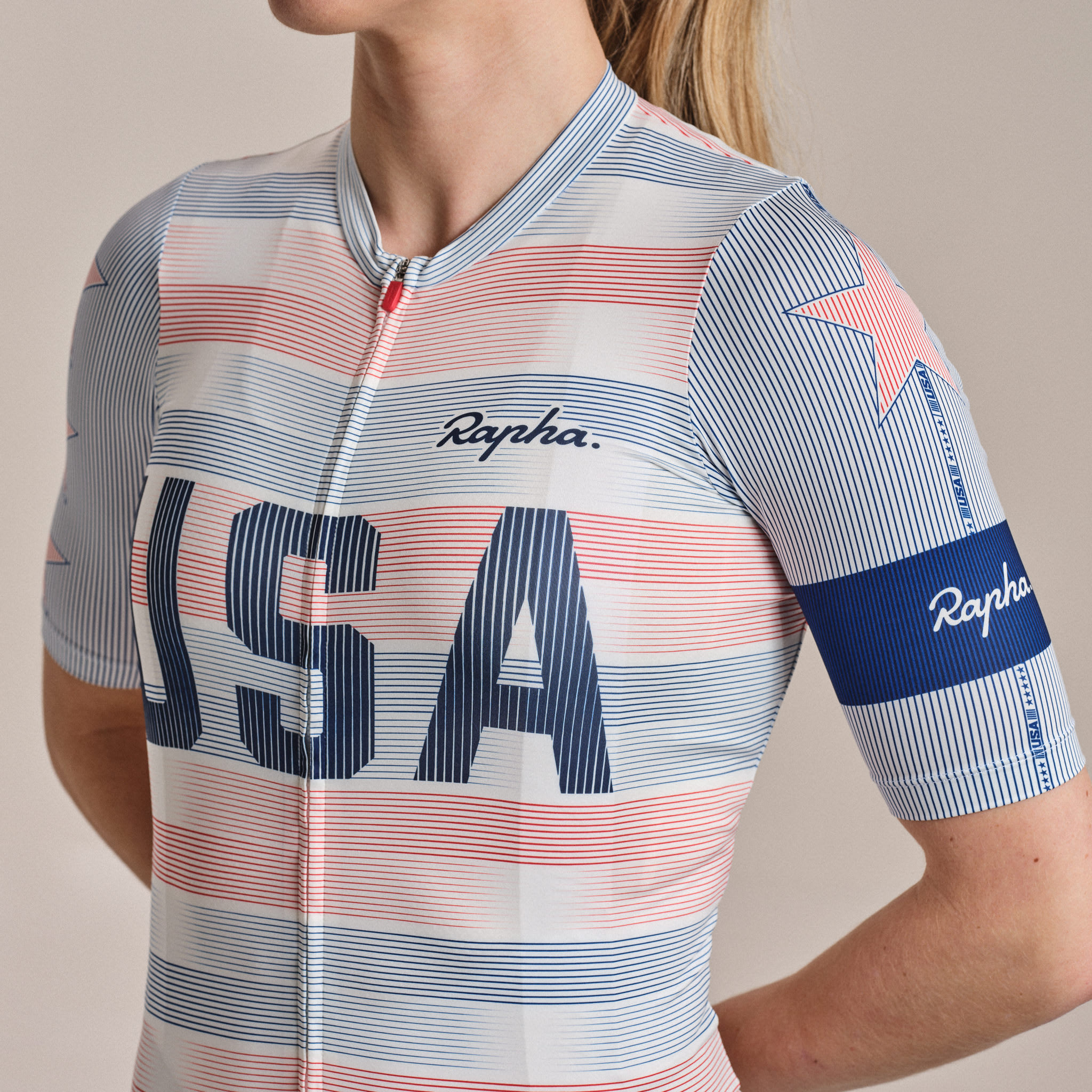 Rapha プロチーム ROULEUR ジャージ XS USA Women's Pro Team Rouleur Jersey | Rapha