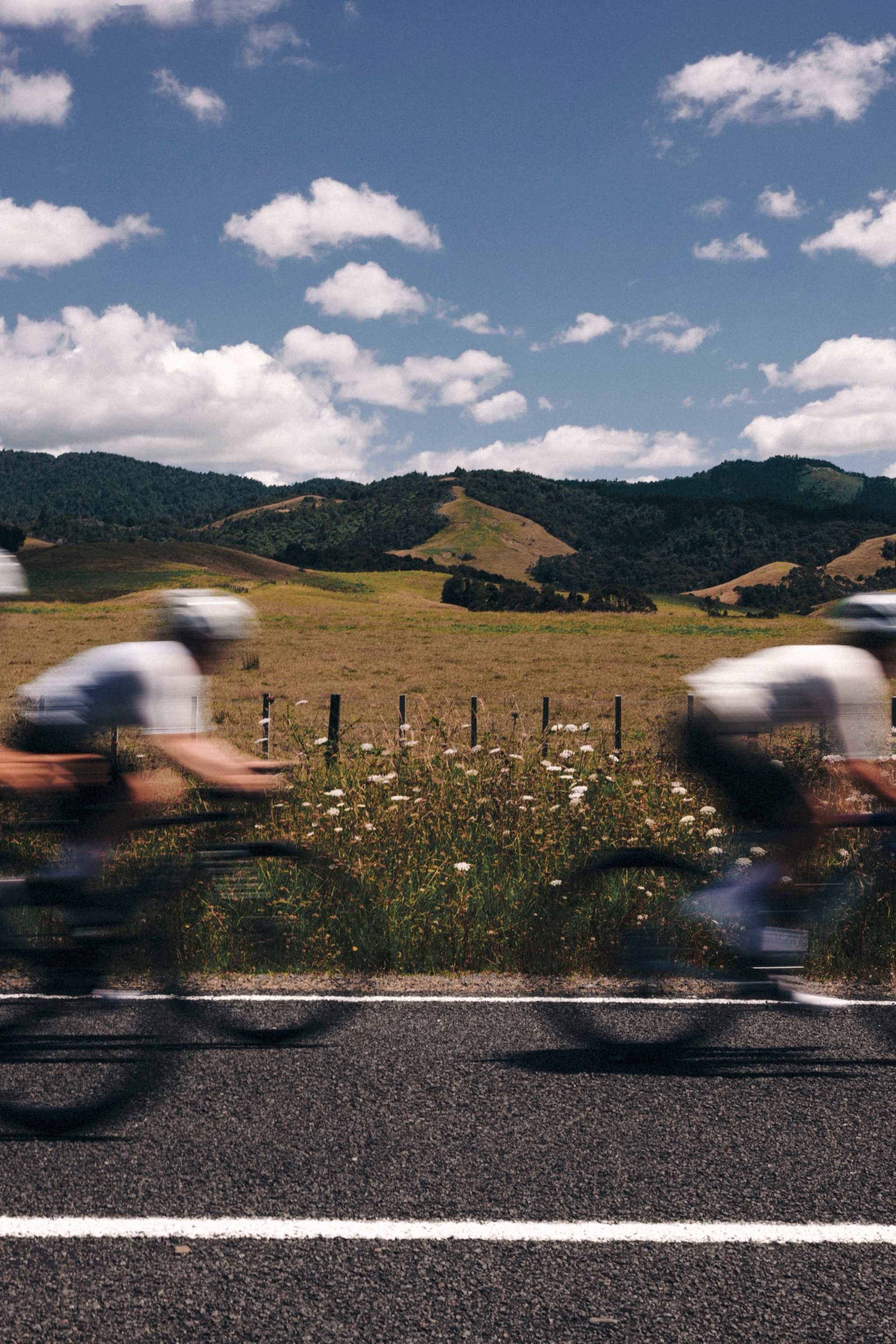 Cycling on road