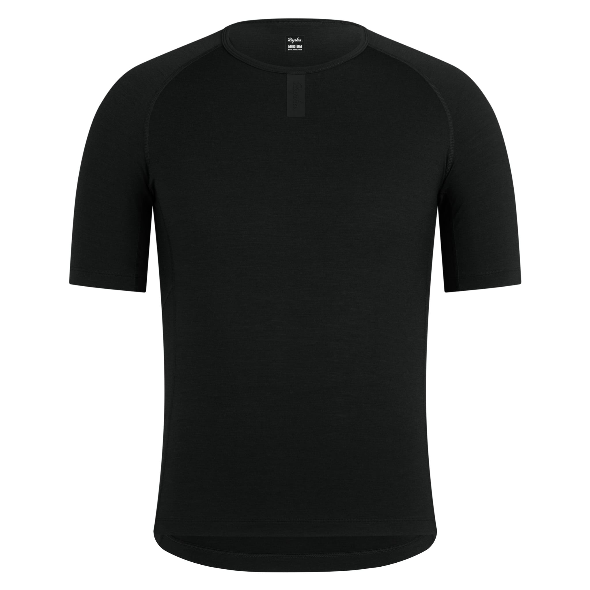 Rapha - Men's Merino Cycling Base Layer - Short Sleeve - Black - Medium | Bundle & save up to 20%, FREE delivery over £125 & member benefits..