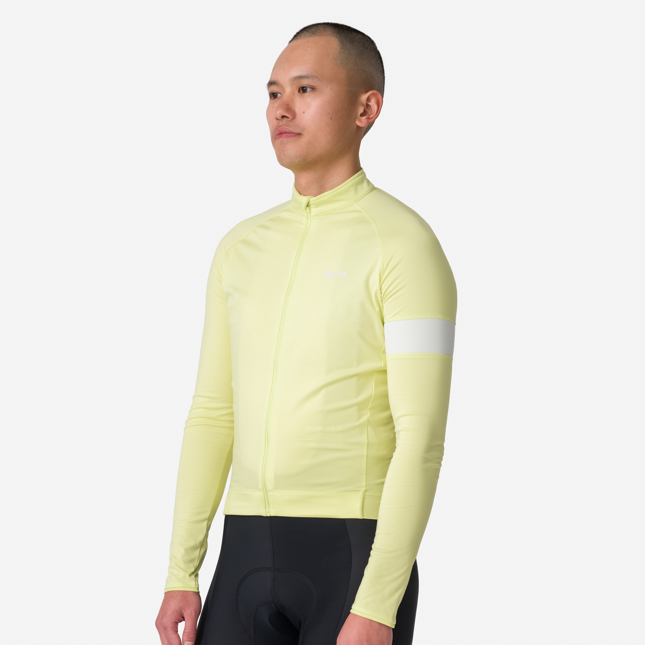 Rapha - Men's Long Sleeve Core Cycling Jersey - Faded Gold / White - Medium