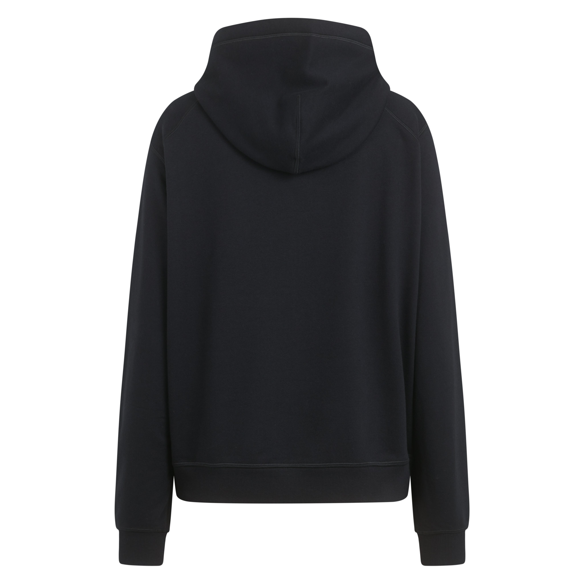 Full Sleeve Plain Women Black Cotton Hoodie, Size: Large at Rs 750