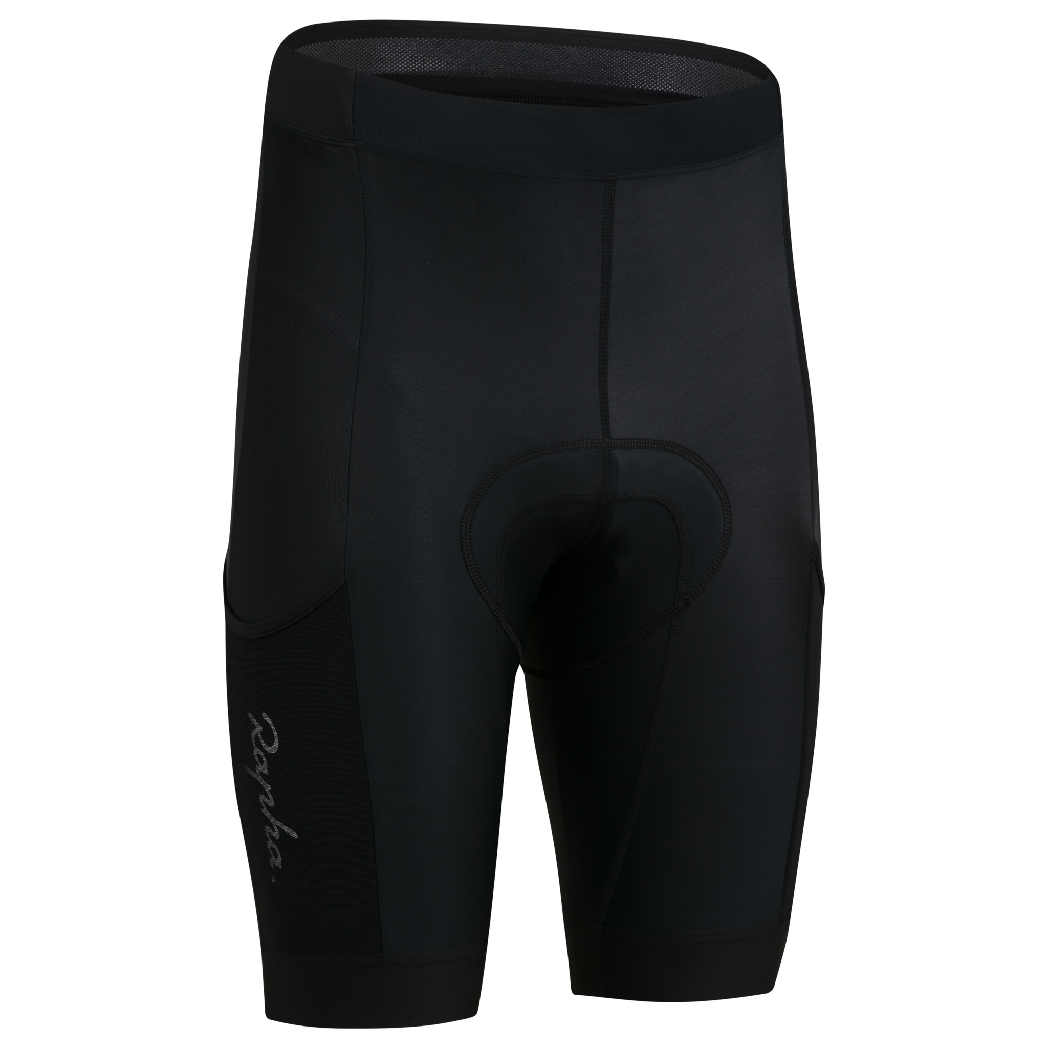 Solid Elastic Waistband Core Cycling Shorts