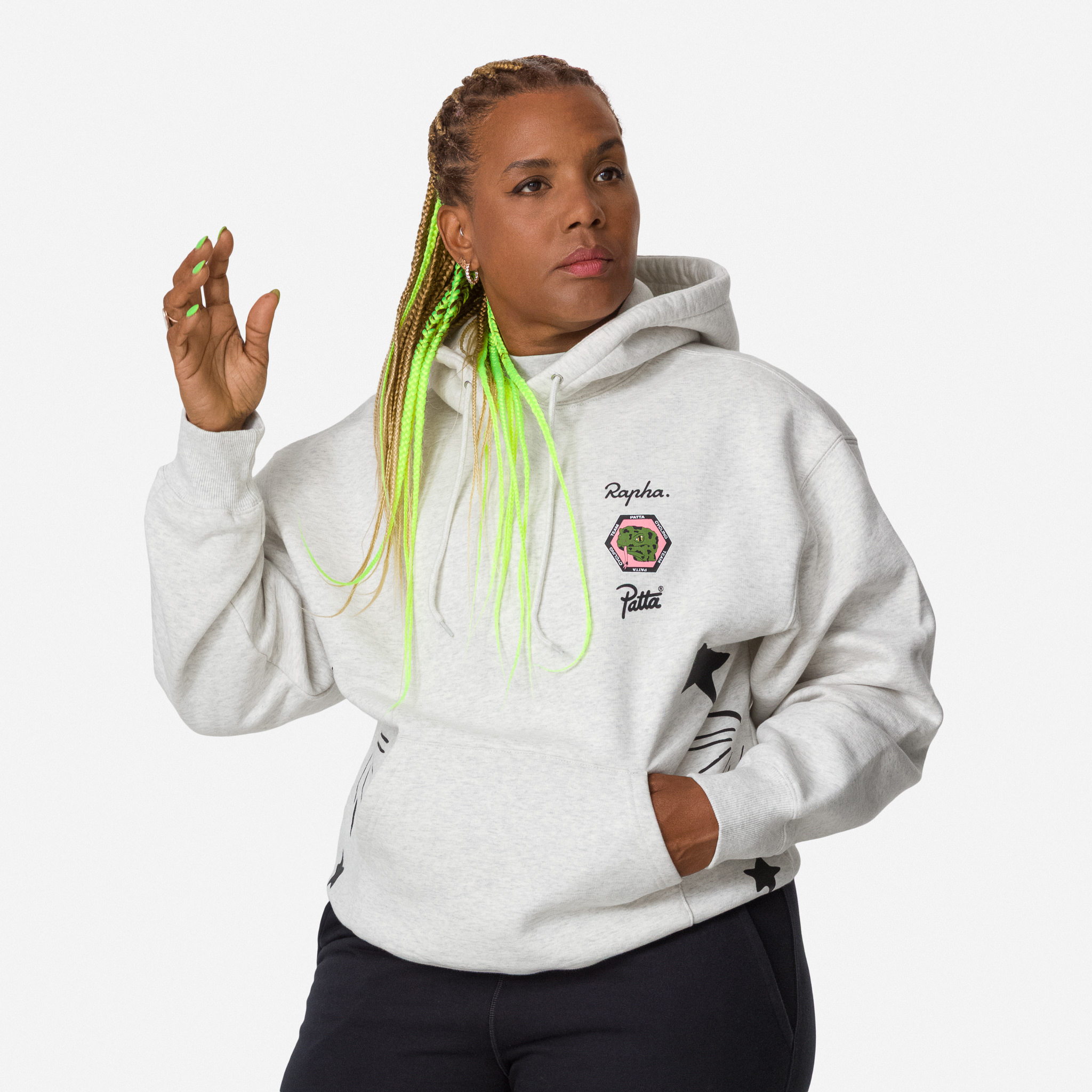 新品 Rapha + Patta 限定版 コットン フーディー グレー ラファ パック