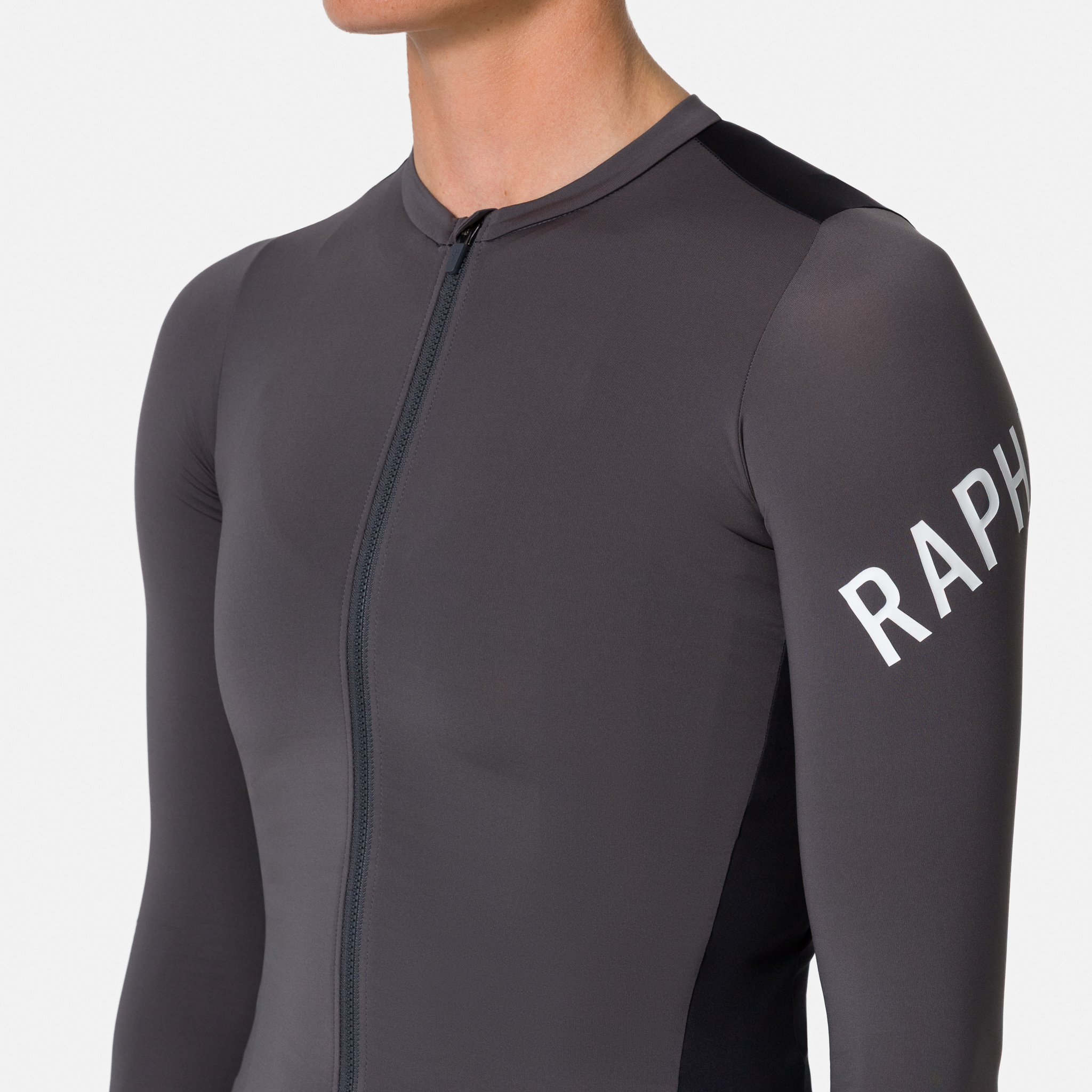 Rapha pro team longsleeve Lサイズ ブラック/グレー Rapha Pro Team Long Sleeve Lightweight Jersey Grey Men Rapha