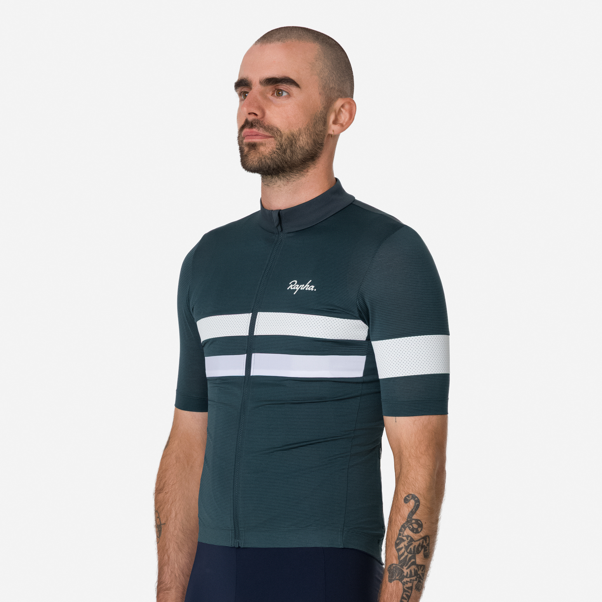 ウェア Rapha BREVET LIGHTWEIGHT JERSEY Rapha Men's Brevet Lightweight Jersey, Blue/Teal
