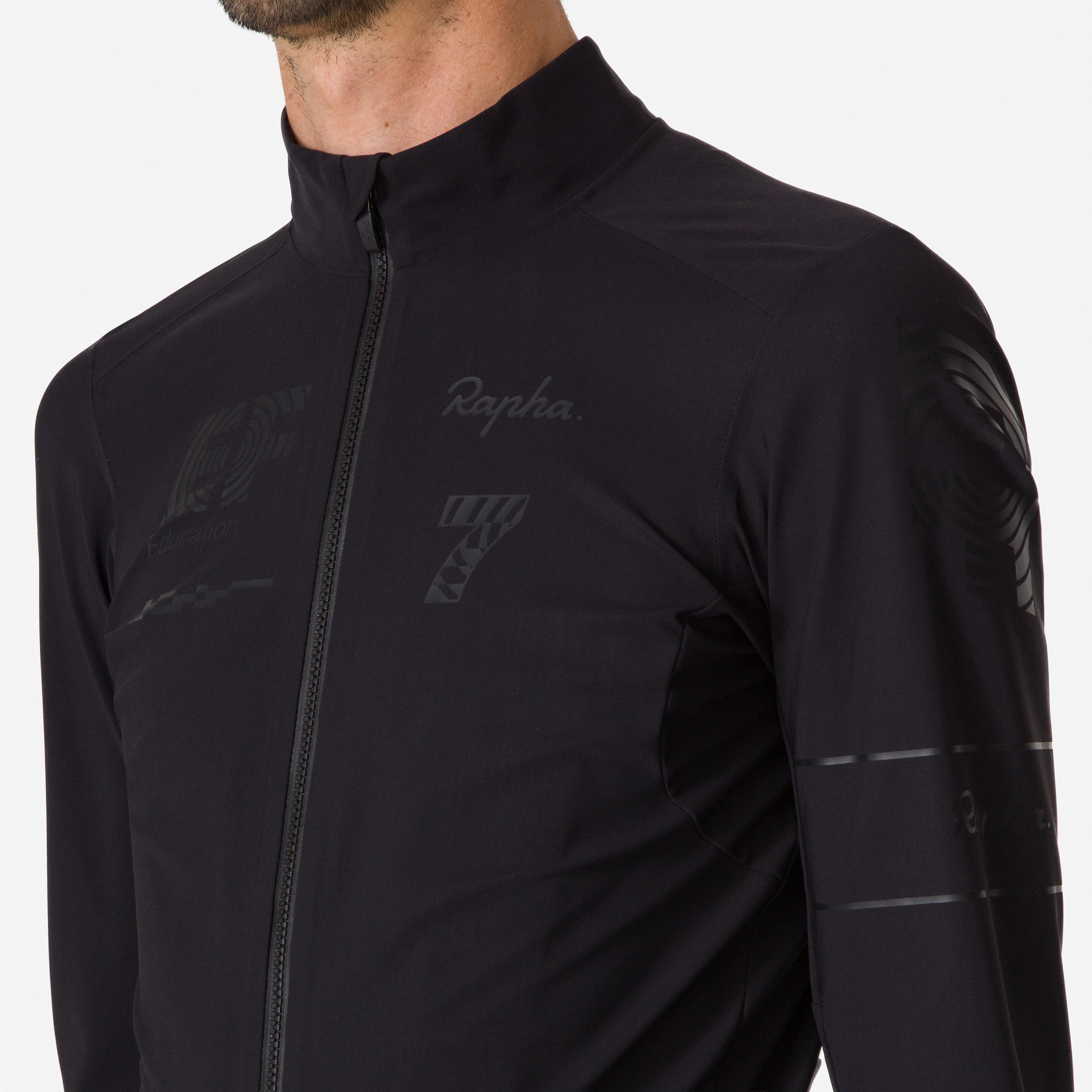 EF Men's Pro Team LS Shadow Jersey - Blackout | Rapha