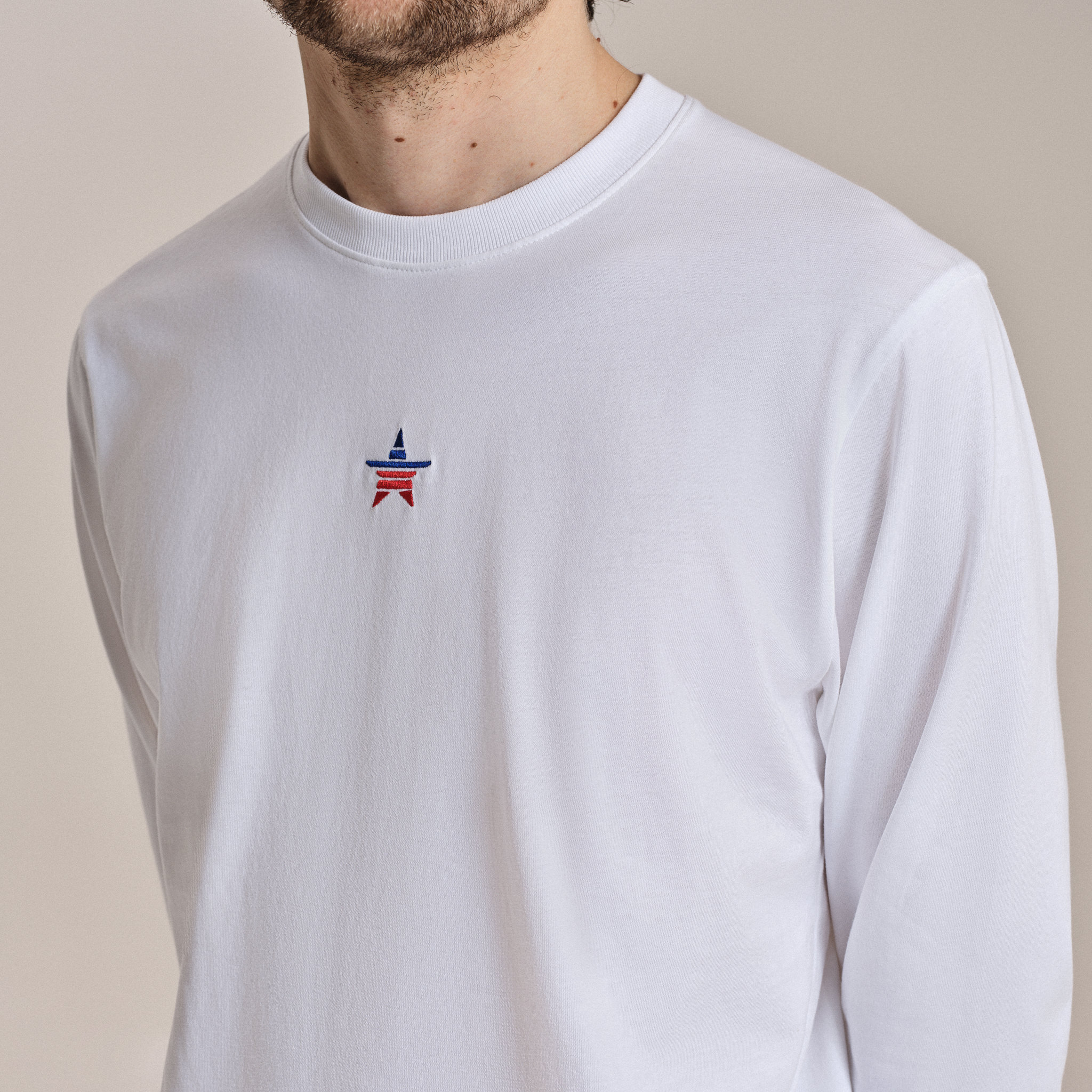 USA メンズ ロングスリーブ コットン T シャツ | Rapha