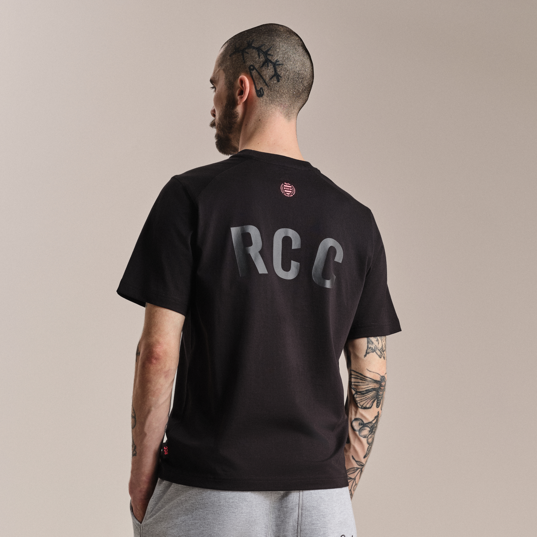 ラファ Rapha Rcc S 半袖 黒 メンズ RCC コットン Tシャツ | Rapha