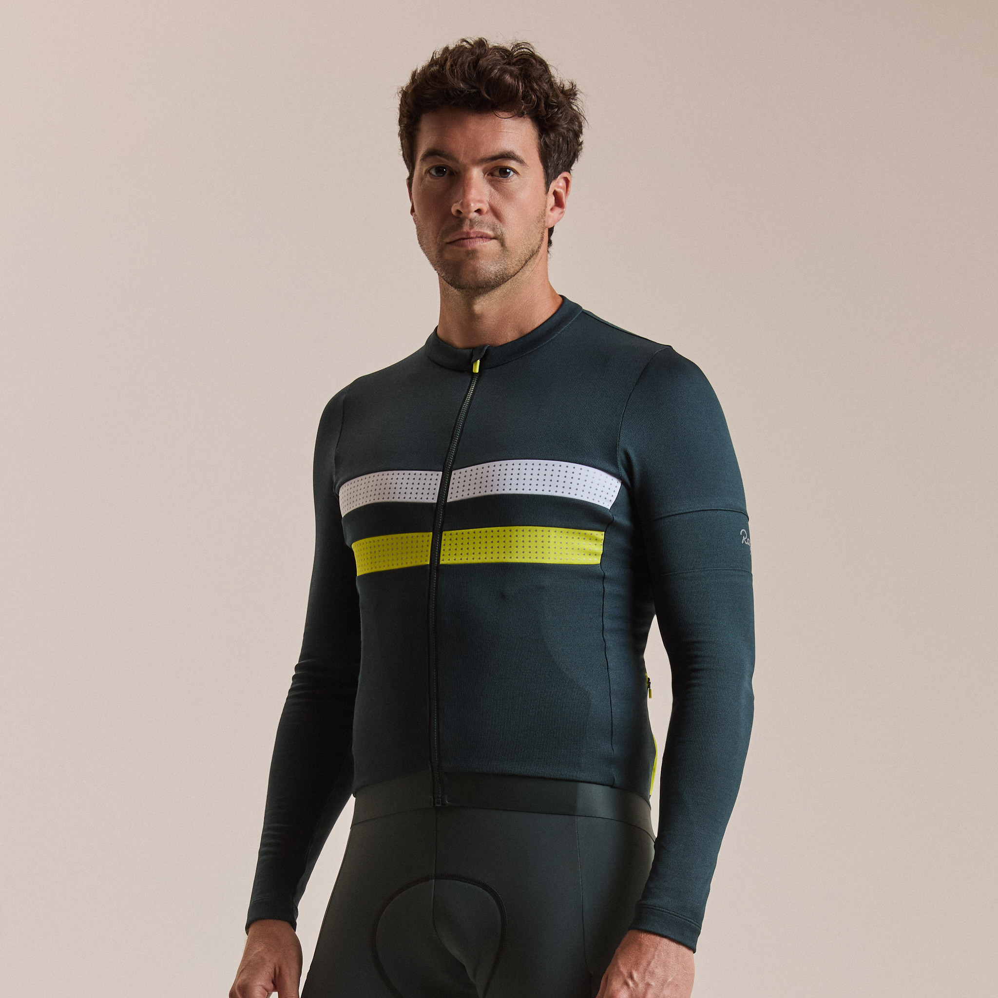 Rapha - Men's Brevet Long Sleeve Merino Cycling Jersey III - Green - Medium | Bundle & save up to 20%, FREE delivery over £125 & member benefits..