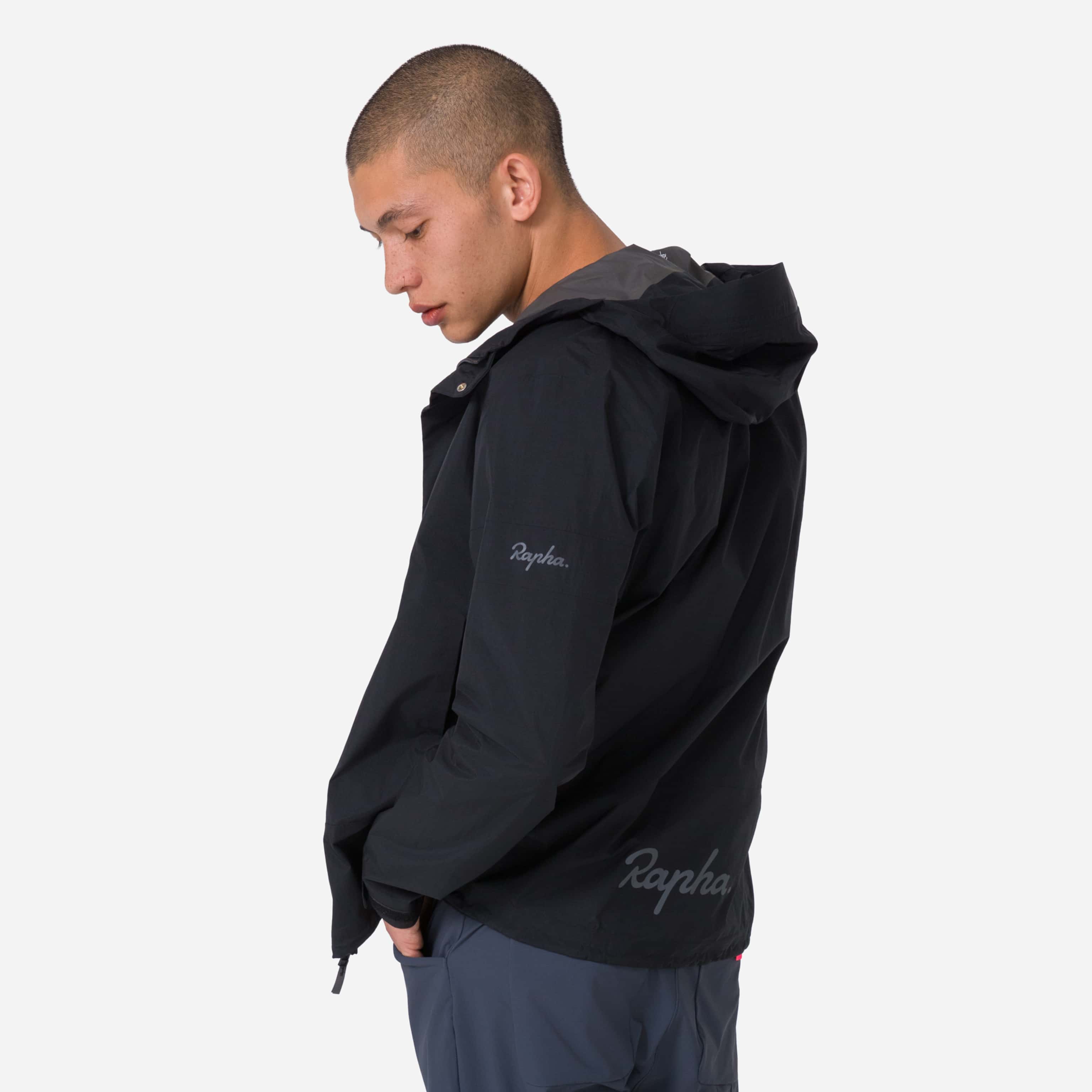 rapha Hooded Rain Jacket Mサイズ　ブラック AGO01XX_BCB_Mens-Gore-Tex-