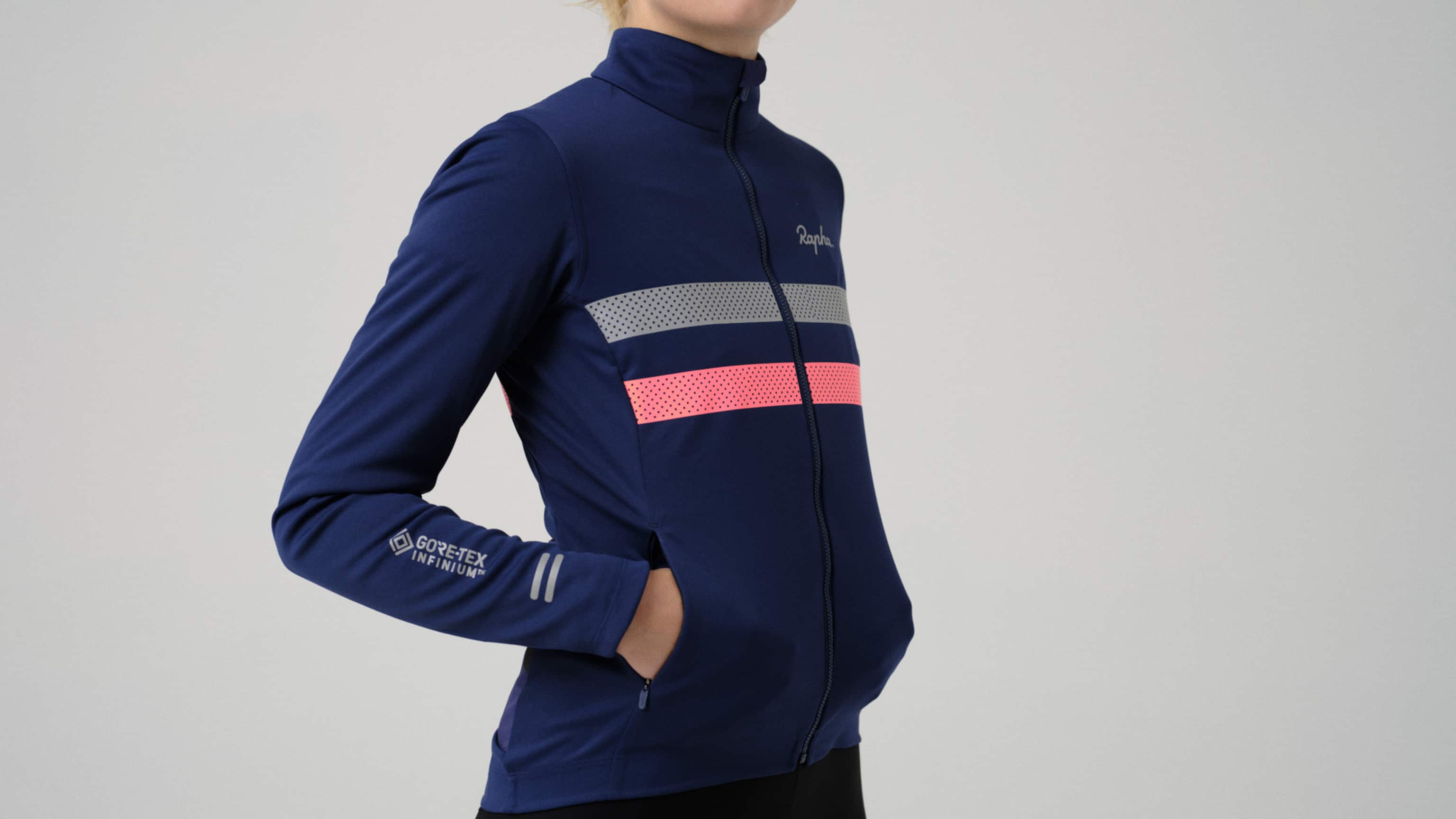 ウェア Rapha BREVET LONG SLEEVE WINDSTOPPER 2XL AHP01XX_NVP_mens-brevet-long-