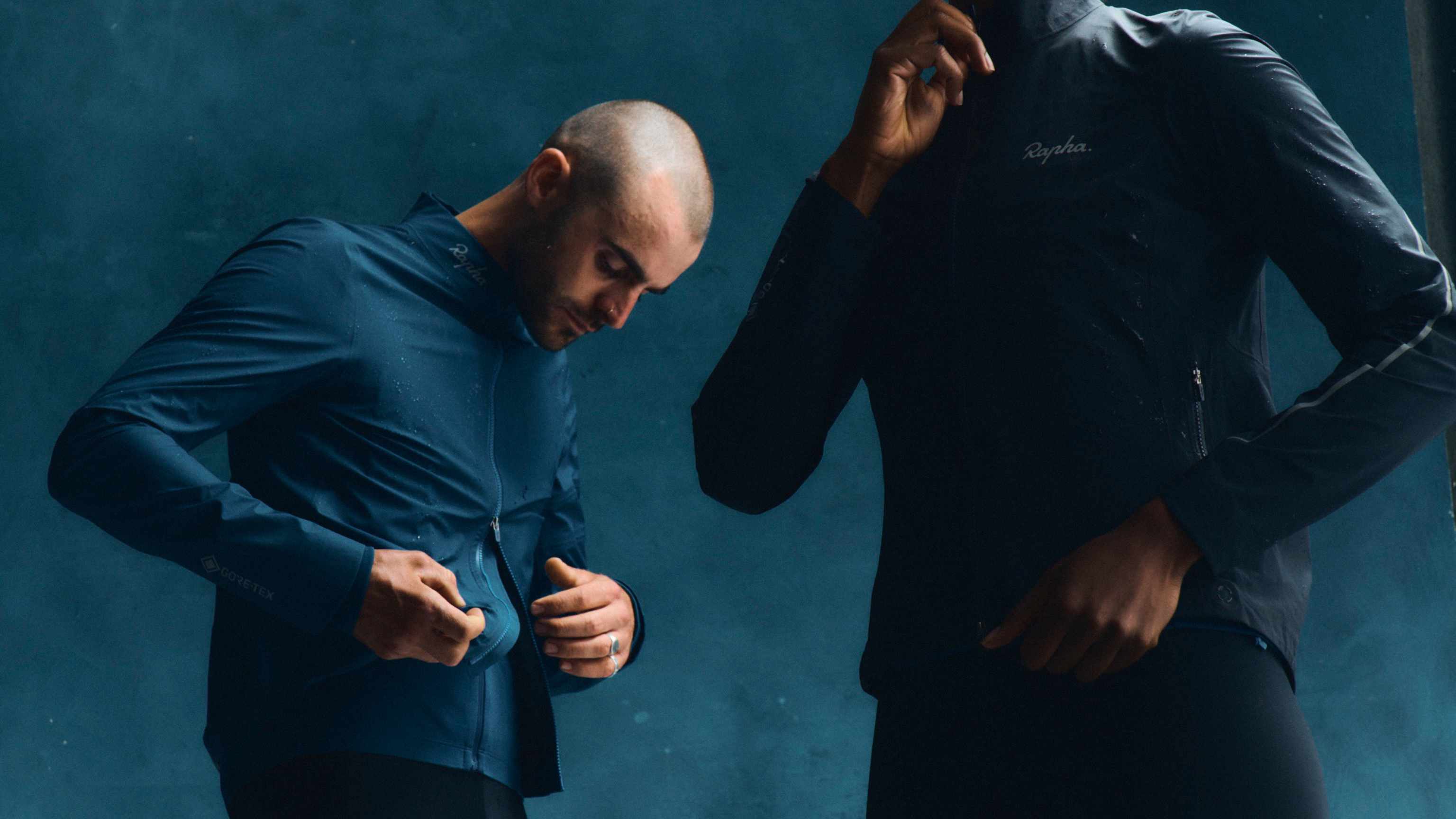 ウェア Rapha THE RAIN GANG Rapha The Rain Gang Jacket Men SMALL Grey Road Gravel Mountain