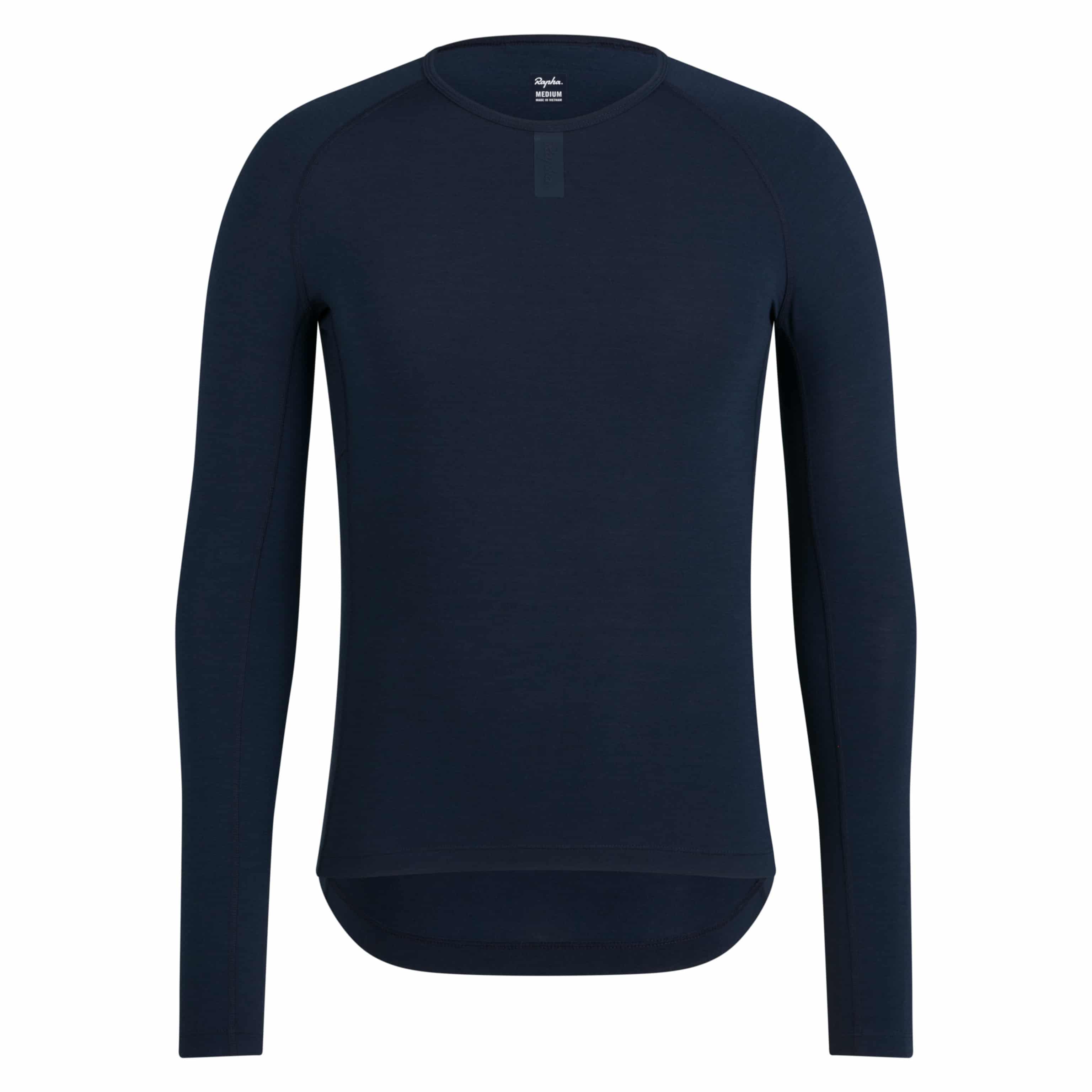 ウェア Rapha Core Thermal Long Sleeve Jersey BMK01XX_DNY_Merino-Base-Layer-