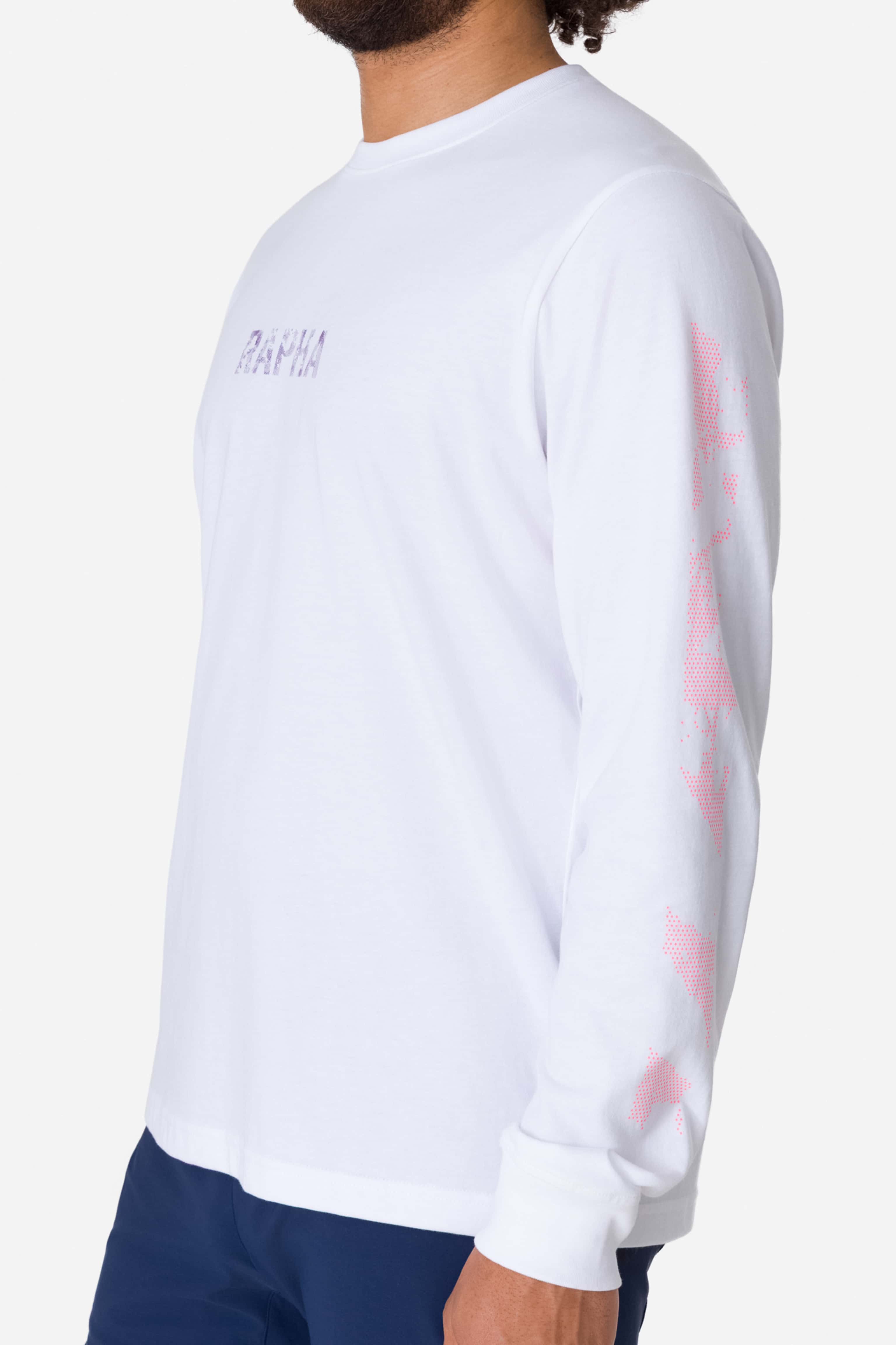 Men's Cotton LS T-Shirt - Trail Print | Rapha