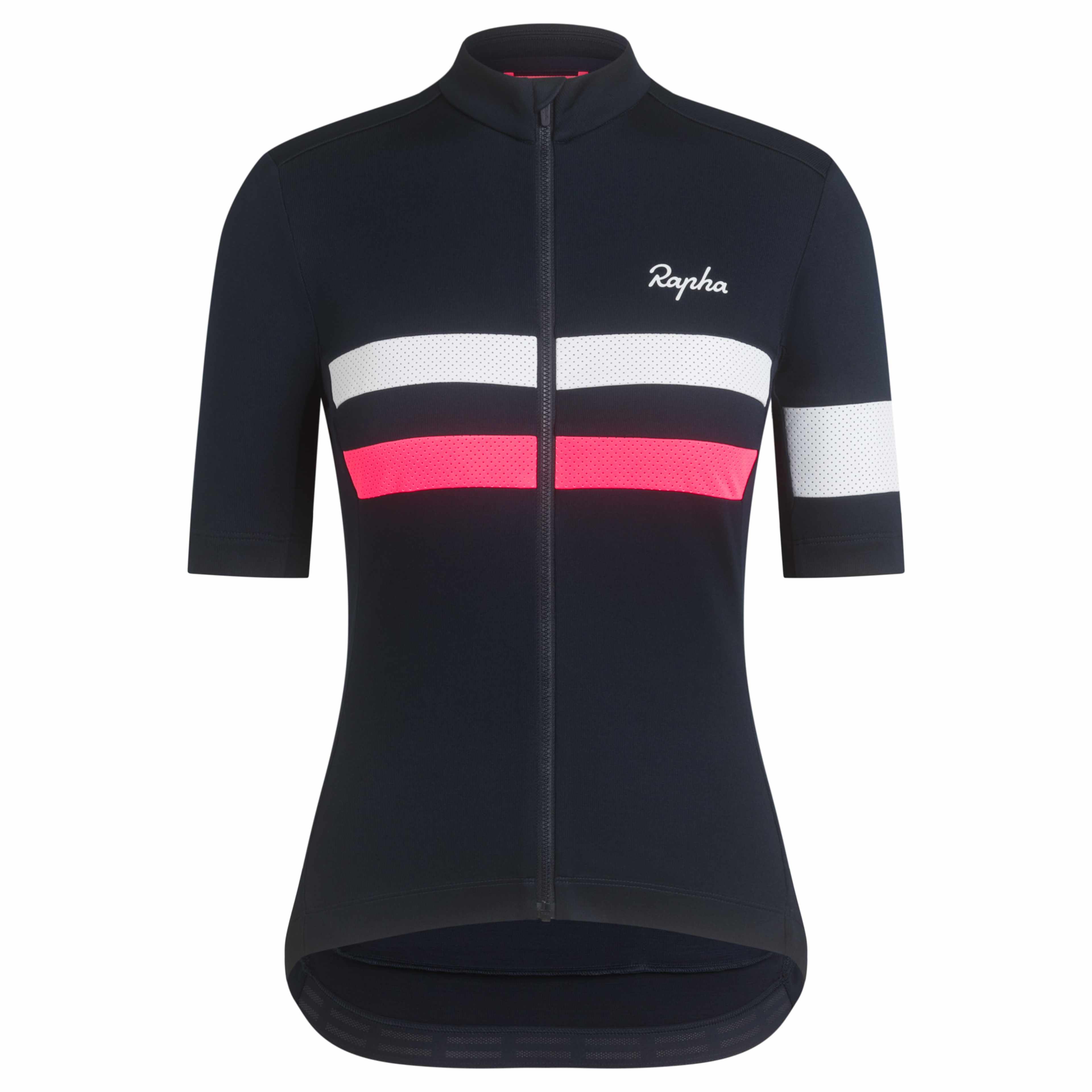 RAPHAブルベジャージ+ブルベジレ Sサイズ ネイビー / ハイビズピンク WJB07XX_DPW_Womens-brevet-