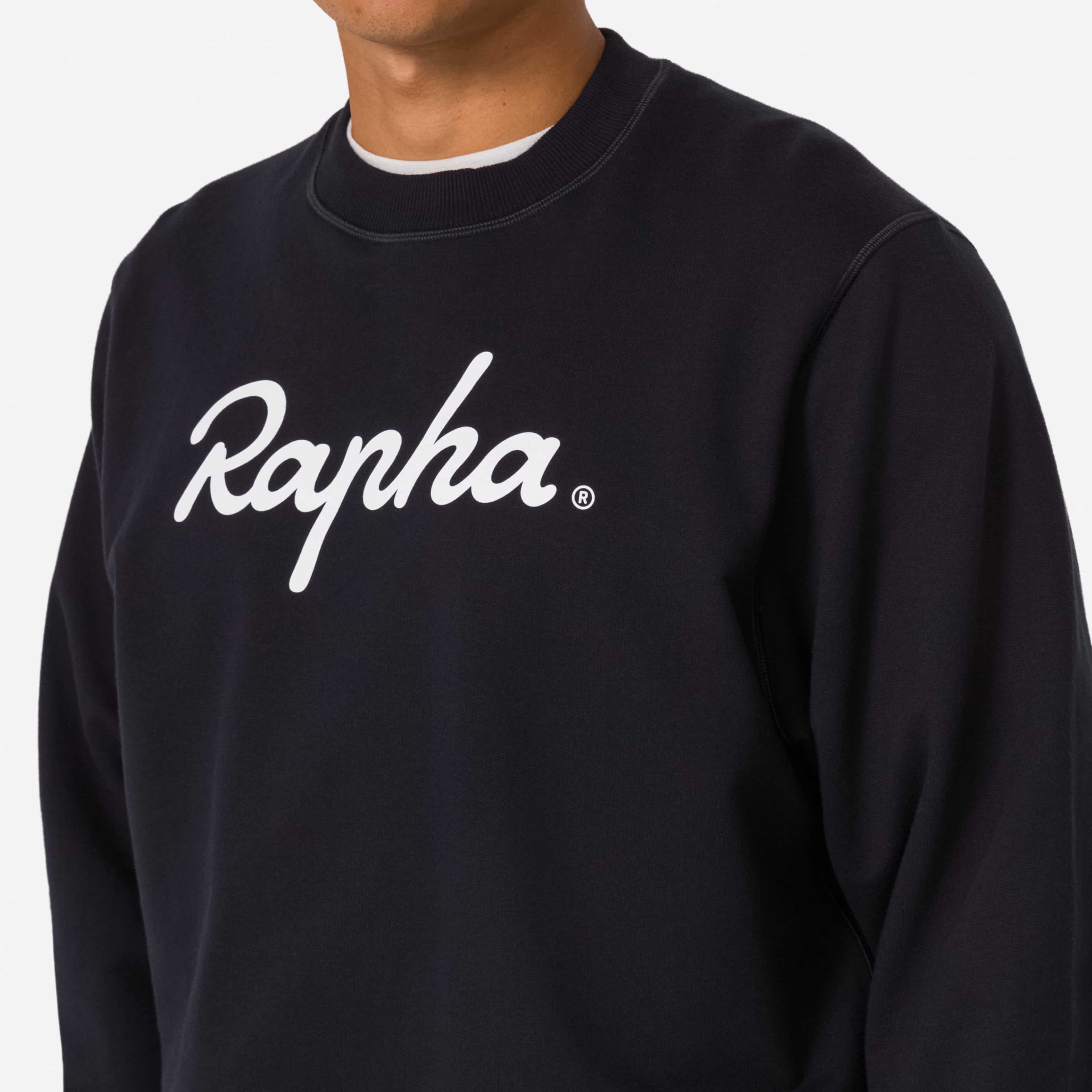 新品　Rapha LOGO SWEATシャツ　Sサイズ　ブラック 送料無料 Men's Cotton Sweatshirt - Large Logo | Rapha