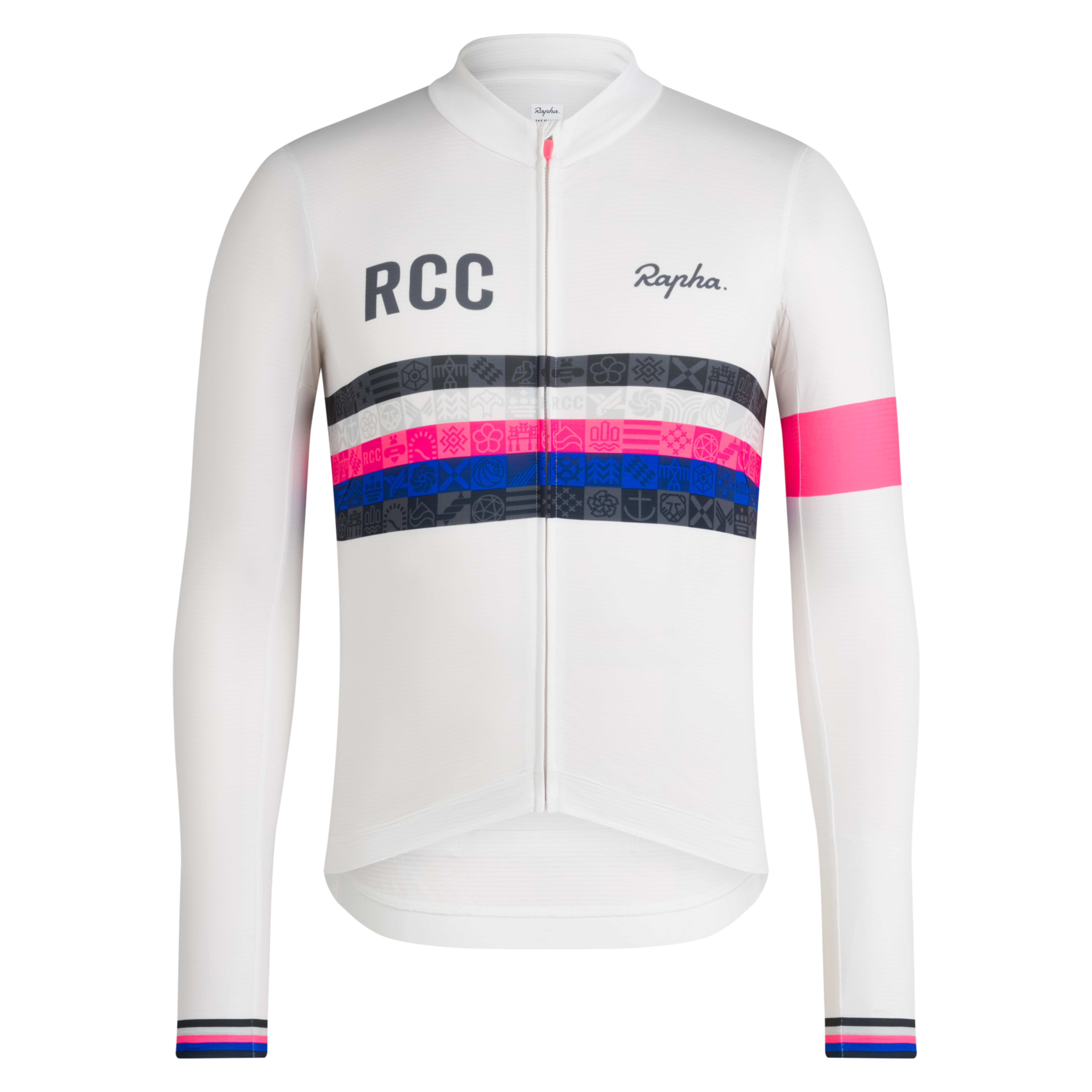 ウェア Rapha RCC long sleeve jersey Medium CWF01XX_WHT_RCC-10-year-Mens-
