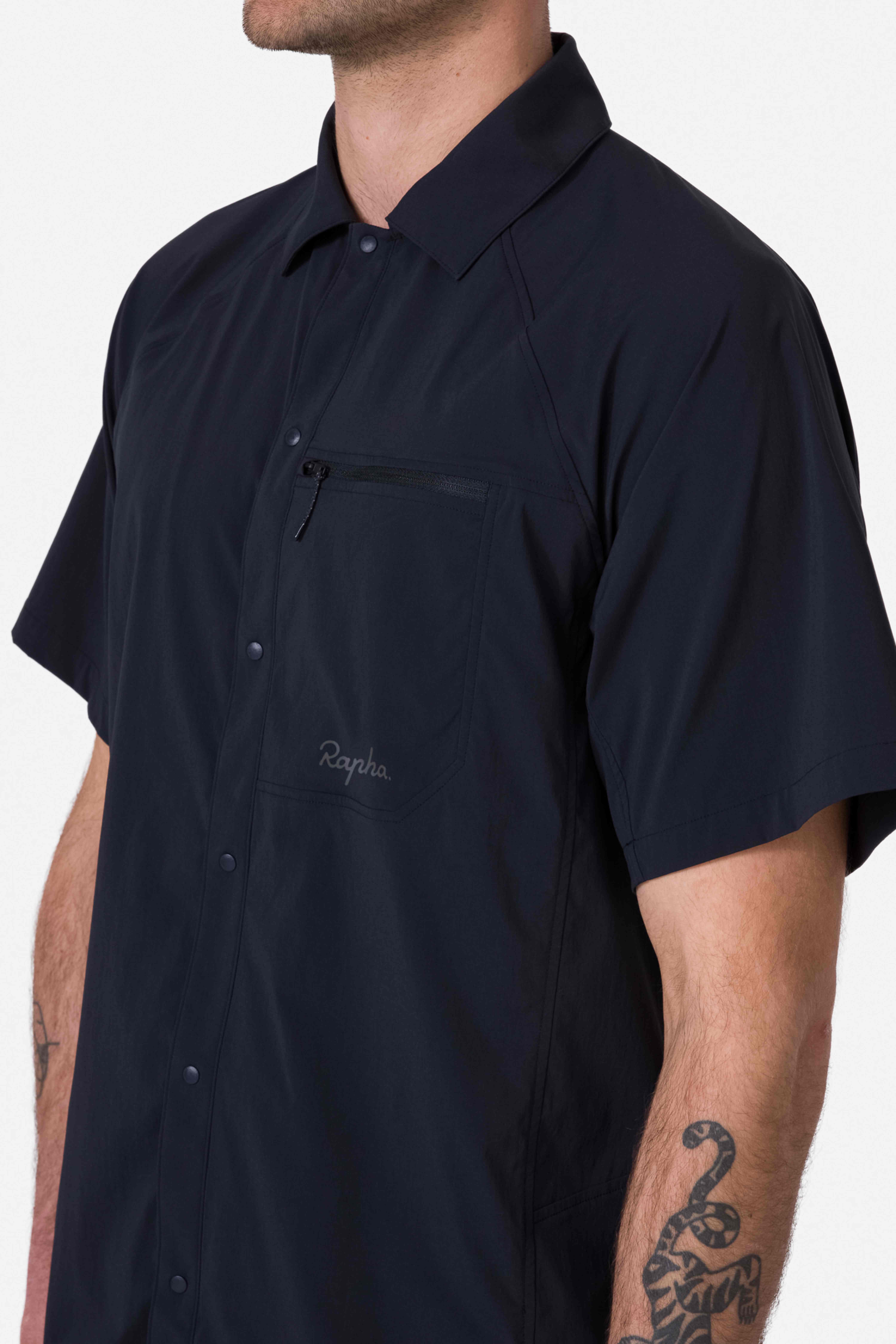 rapha エクスプロア　シャツ　サイズM　ブラック　ポケッタブル Men's Explore Short Sleeve Shirt | Rapha
