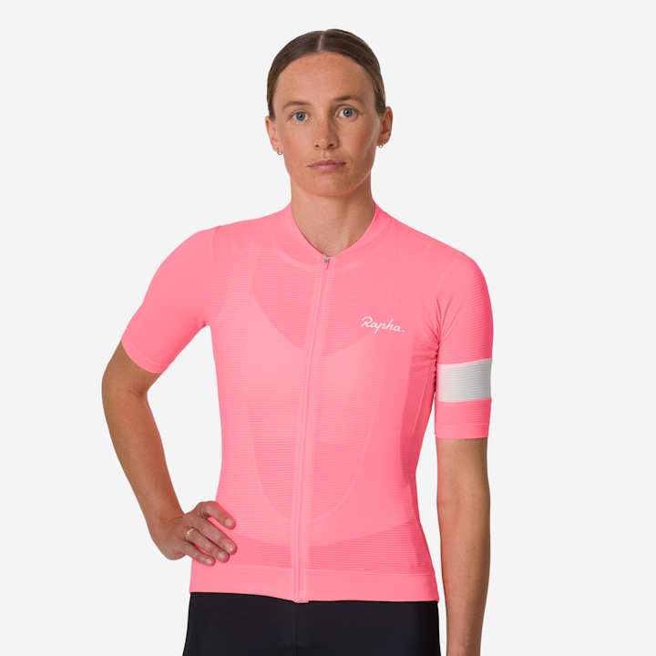 ★M 新品★Rapha ラファ コア ライトウェイト ジャージ 半袖 ピンク ウィメンズ コア ライトウェイト ジャージ | Rapha