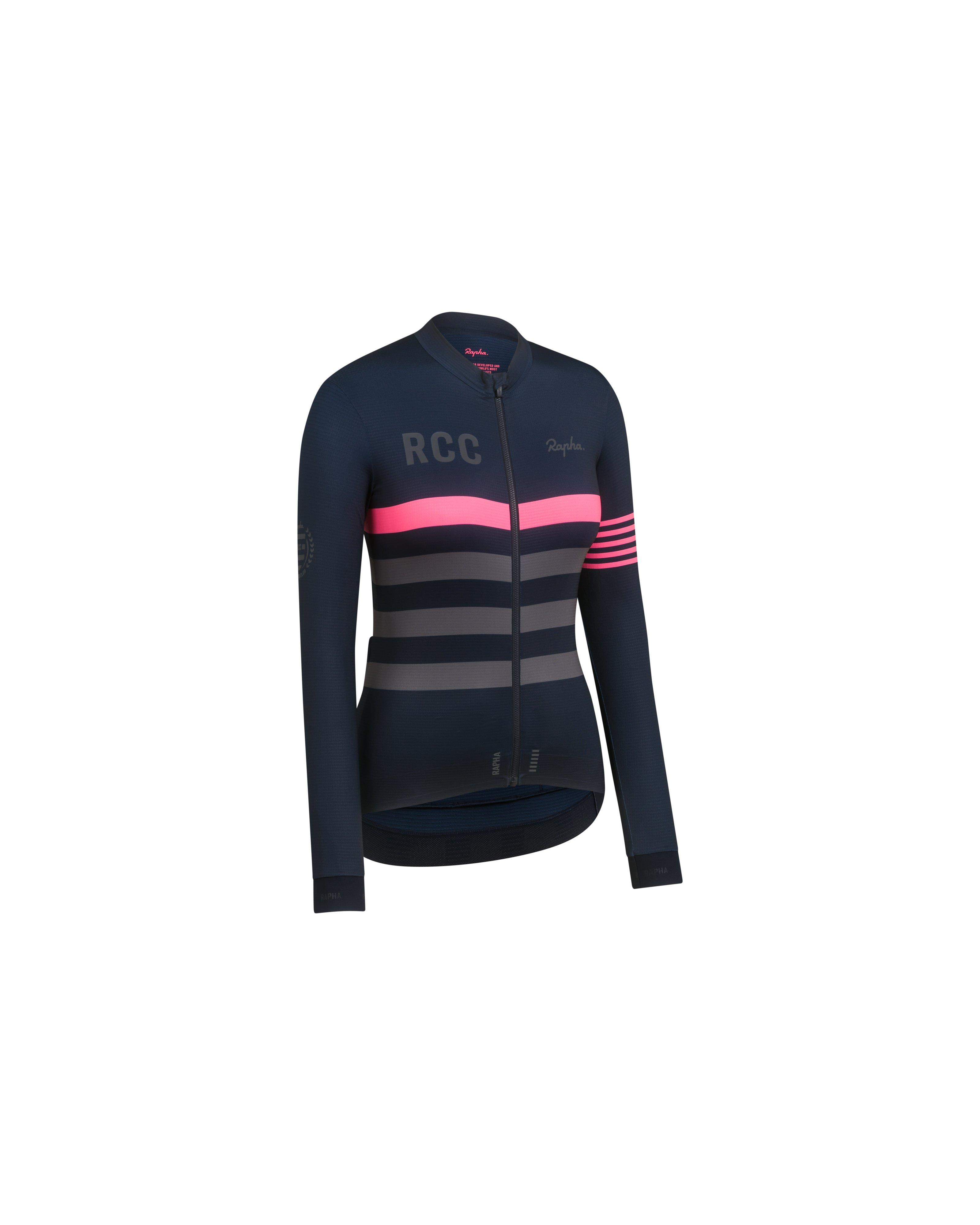 Rapha RCC ロングスリーブジャージ S ネイビー/ピンク RCC Women's Pro Team Long Sleeve Jersey | Rapha